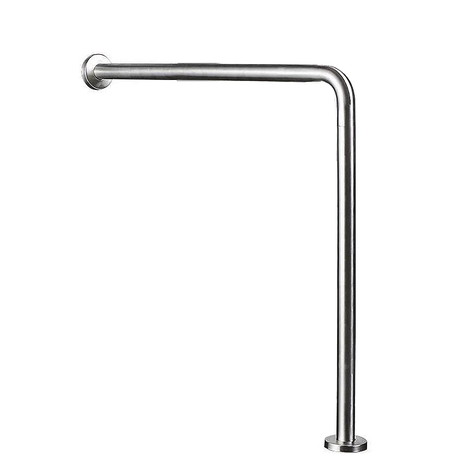 HAIZHEN L-Shaped Stainless Steel Grab Bar for Bathroom - ADA Compliant Handicap Support Rail for Toilet & Shower - Safety Handrail for Elderly, Disabled, Pregnant Women & Kids - Perfect for Bathroom Safety & Mobility Assistance