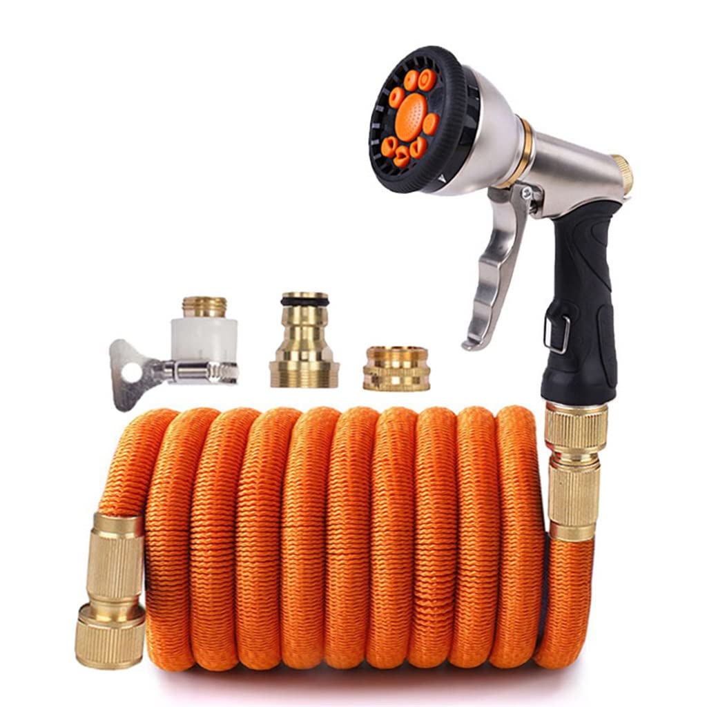 High Pressure Water Hose Pipe - 25ft Heavy Duty Garden Hose with Power Spray Nozzle for Car Washing, Lawn Watering & Outdoor Cleaning (Color: A) - Perfect for Home, Garden & Vehicle Maintenance