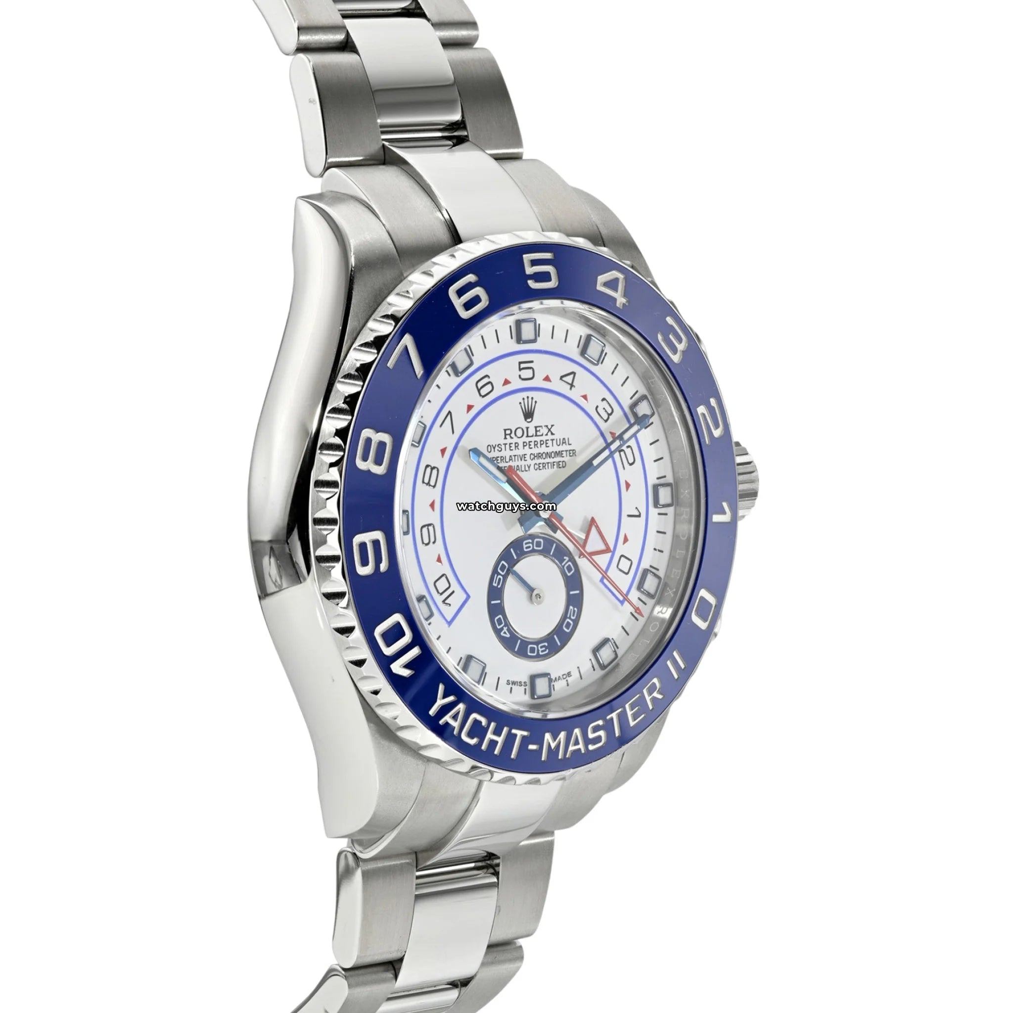 Rolex Yacht Master II 116680 Men's Luxury Watch - White Dial Stainless Steel - Perfect for Sailing, Yachting & Special Occasions