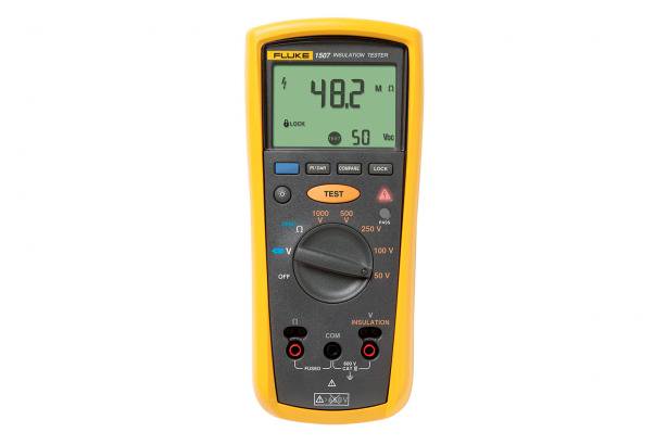 Fluke 1507 Advanced Insulation Resistance Tester - Digital Megohmmeter for Electrical Safety Testing | Perfect for Industrial Maintenance, HVAC Systems & Solar Panel Installations