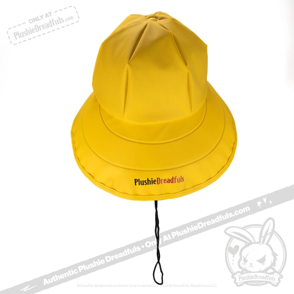 Plushie Dreadfuls Emotional Downpour Yellow Rain Hat - Soft Comfort Toy for Anxiety Relief & Emotional Support | Perfect for Therapy, Gifts, and Cuddling