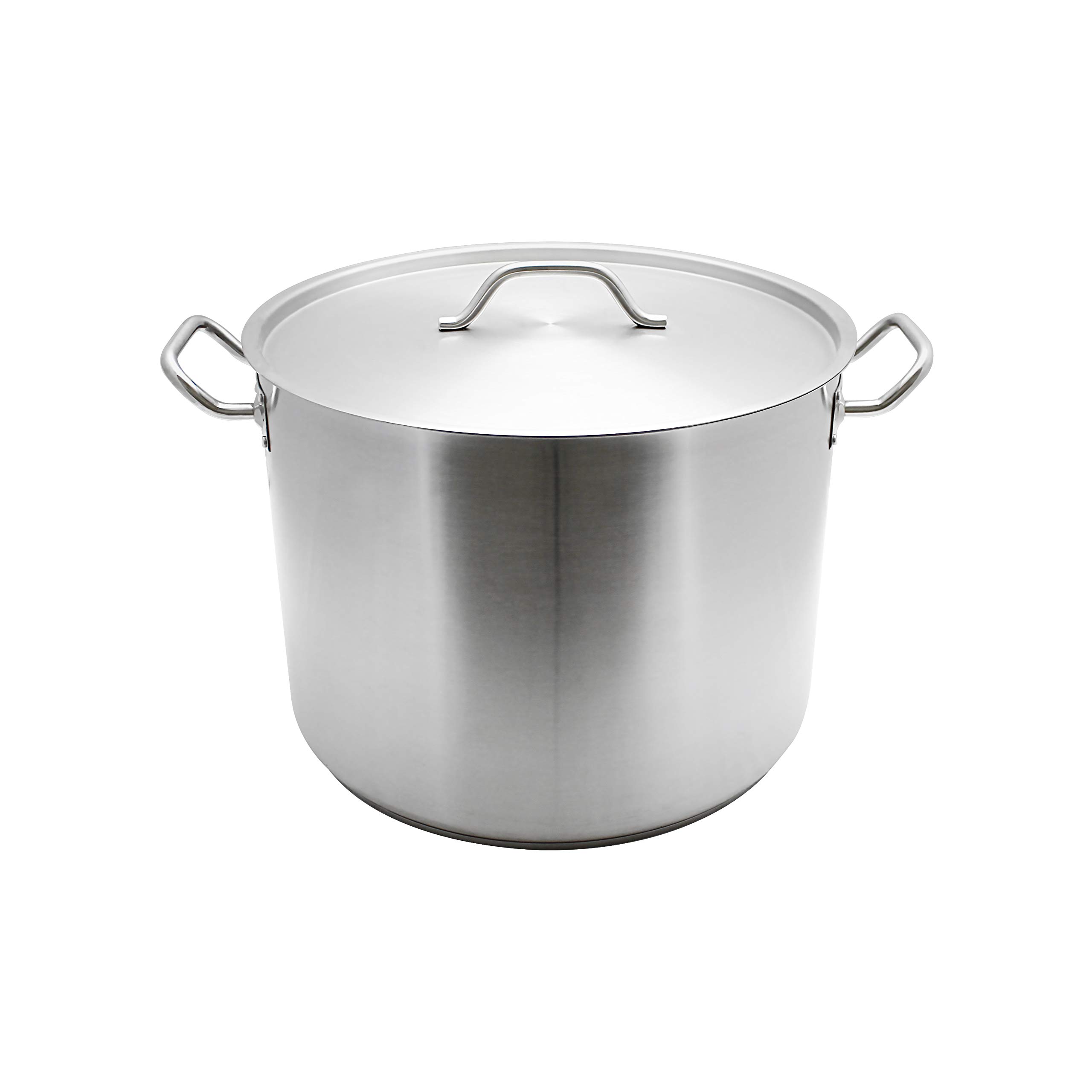 60 Qt Stainless Steel Commercial Grade Stock Pot with Lid - NSF Certified for Restaurant, Catering & Home Cooking - Durable & Heavy Duty for Boiling, Stewing & Large Batch Cooking