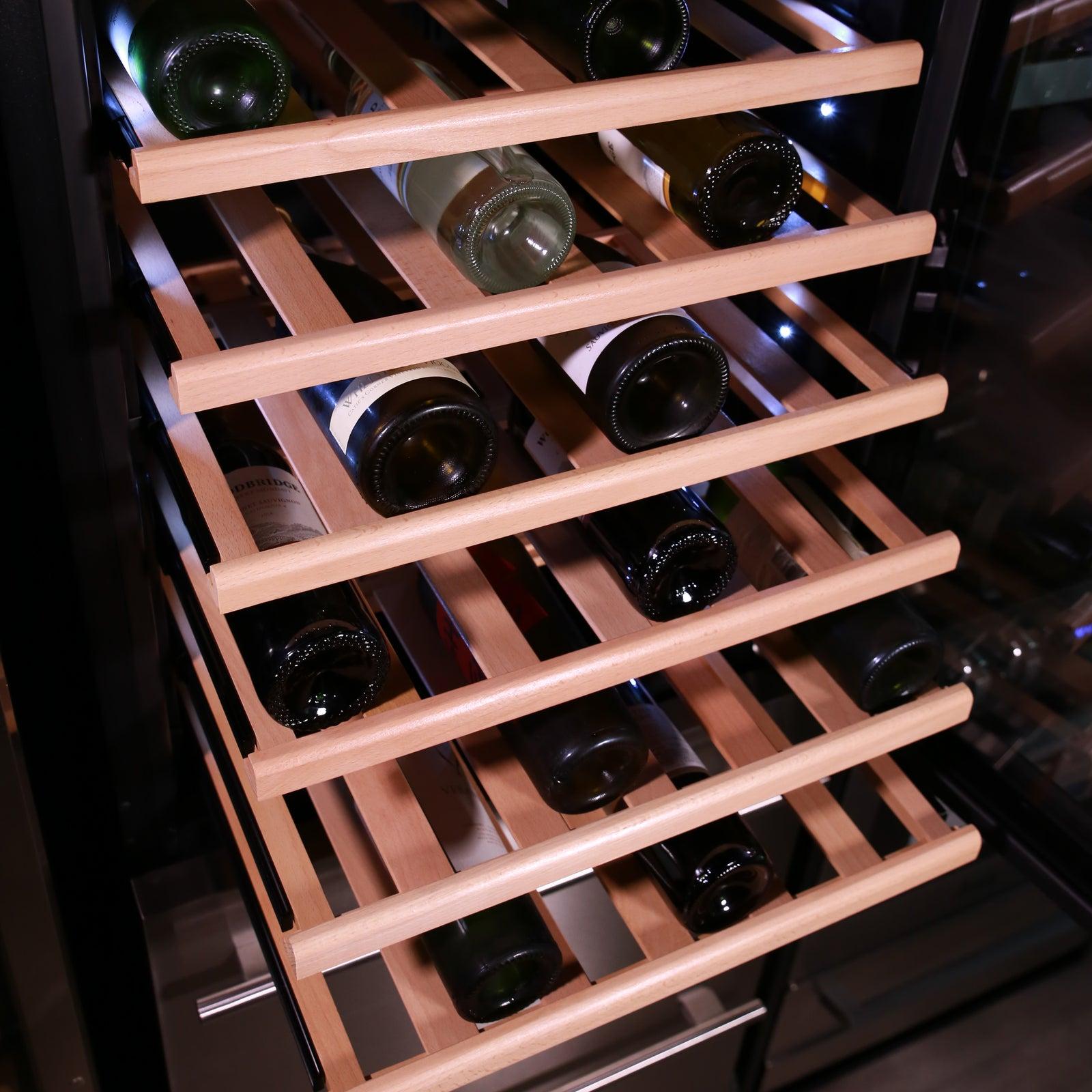 Avanti WCDD108E3S 108 Bottle Elite Series Wine Cooler - Dual Zone Temperature Control, Quiet Operation - Perfect for Home Bars, Restaurants, and Wine Cellars
