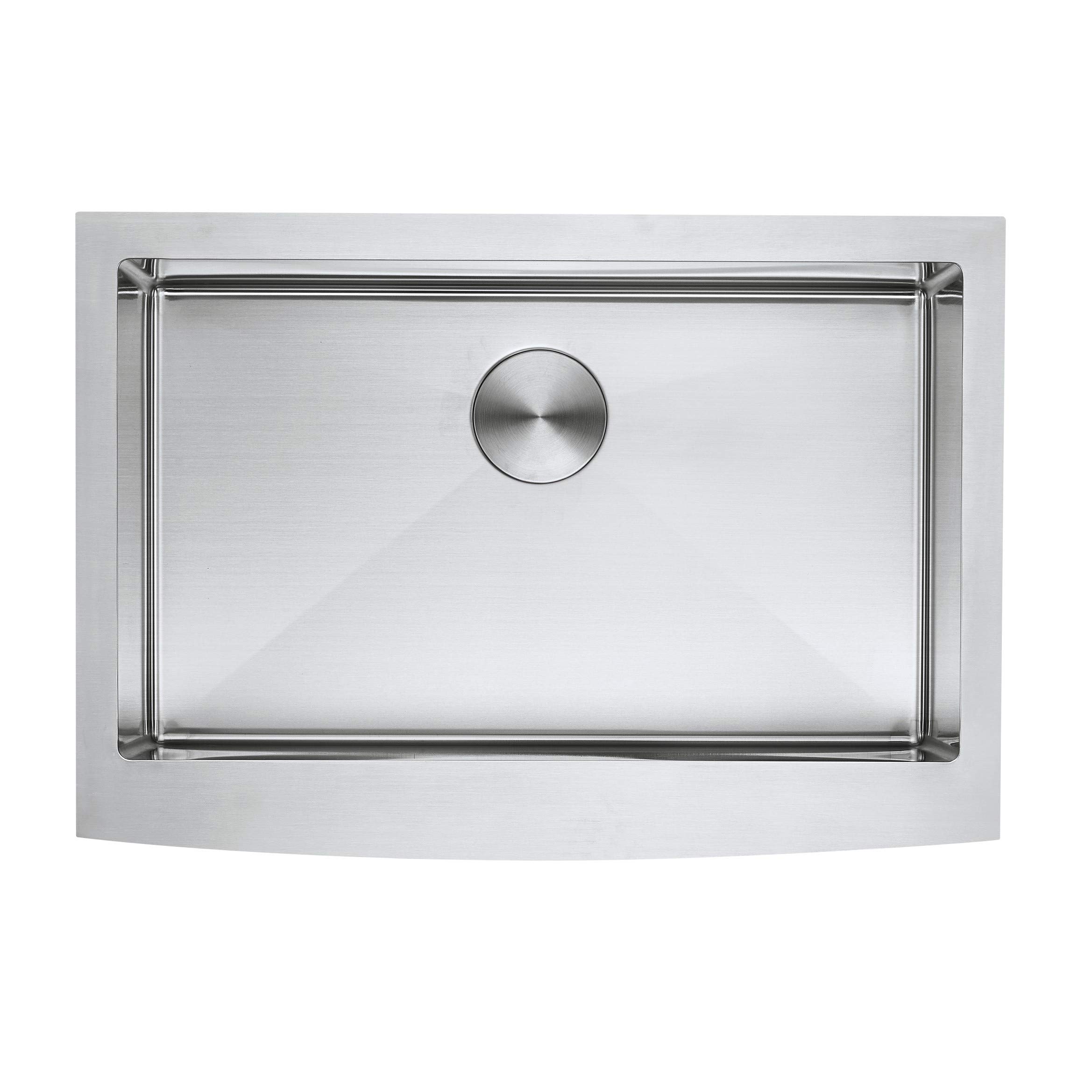 Premium 30-Inch Stainless Steel Farmhouse Kitchen Sink - 16-Gauge Single Bowl Apron Front Design for Modern & Rustic Kitchens | Perfect for Cooking, Washing Dishes & Food Prep