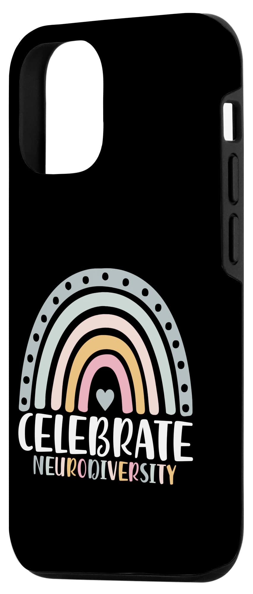 iPhone 12/12 Pro Neurodiversity Mental Health Autism Awareness Phone Case - Protective Cover for Autism Acceptance, ADHD Support & Mental Wellness - Perfect for Everyday Use, School & Workplace
