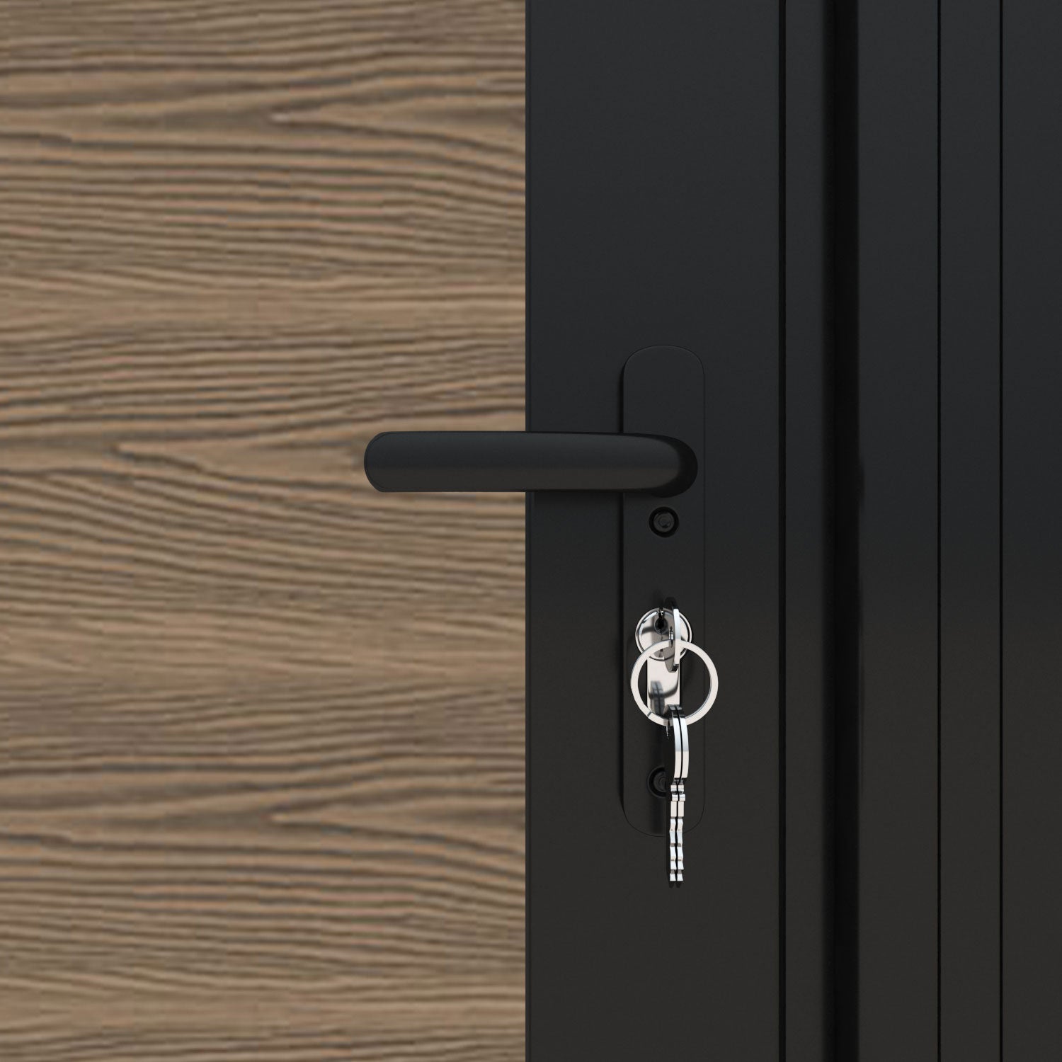 Premium Teak Wood Classic Alnara Curved Top Driveway Gate with Middle & End Screen - Elegant Driveway Entrance Solution for Luxury Homes & Estates