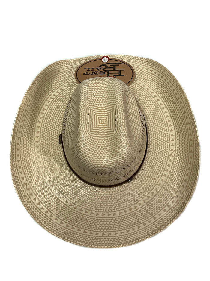 Justin JS4830HUTS HUTSON Bent Rail Straw Cowboy Hat for Men - Ivory Western Hat for Summer Outdoor, Rodeo, and Country Music Festivals