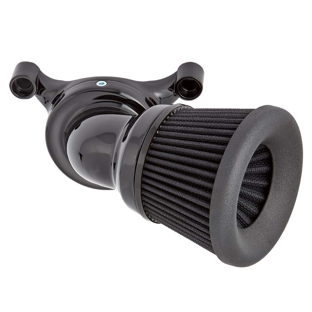 Arlen Ness 81-202 Velocity 65 Degree Air Cleaner Kit - Black - High Performance Motorcycle Air Intake System for Harley Davidson & Cruiser Bikes - Perfect for Street Riding & Custom Builds