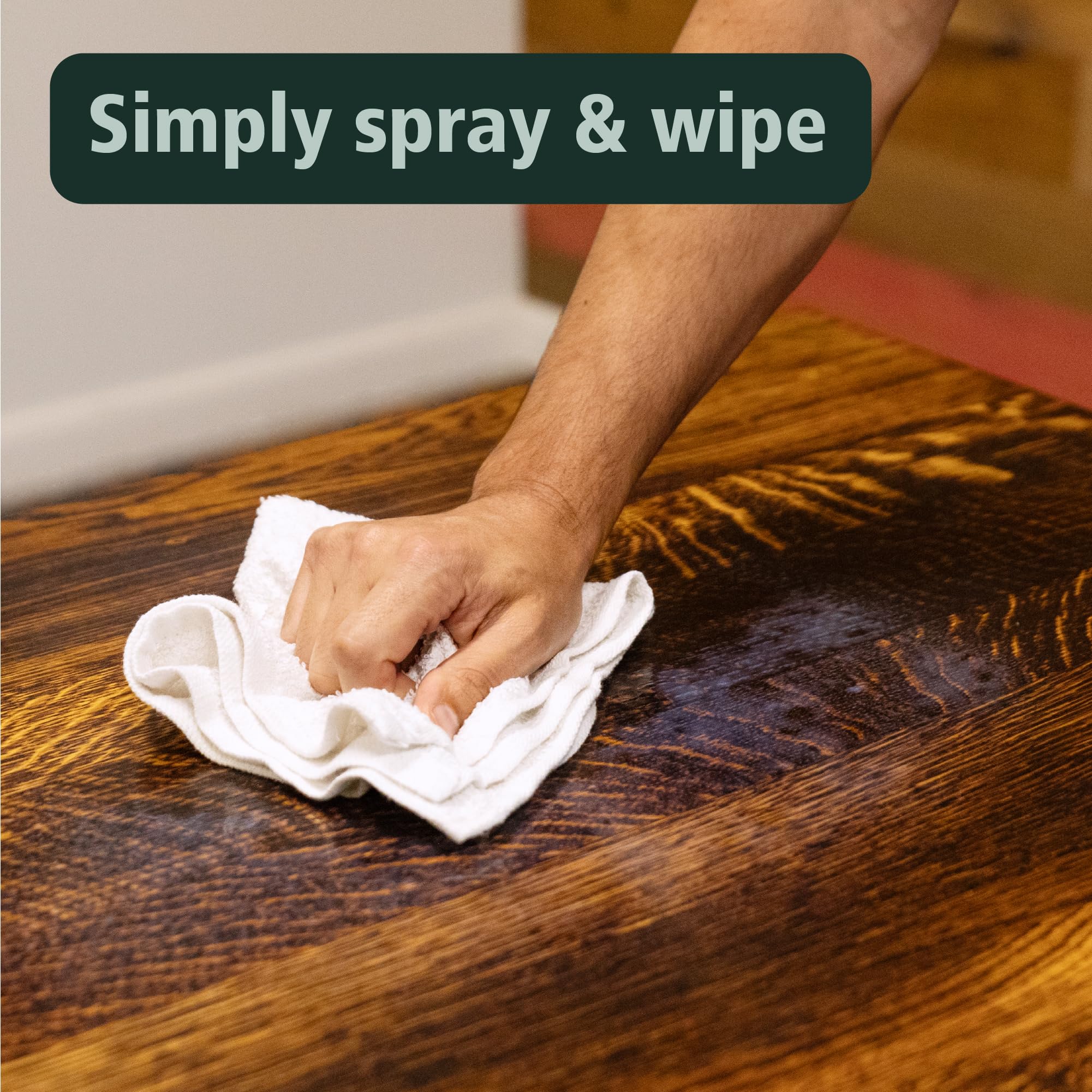 Rubio Monocoat Refresh Eco Wood Maintenance Spray - 0.5 Liter (500 ft² Coverage) | Clear Ready-to-Use Treatment for Oil-Treated Wood Tables, Cabinets & Furniture | Indoor Wood Protection & Restoration | Perfect for Home, Office & Restaurant Furniture Care