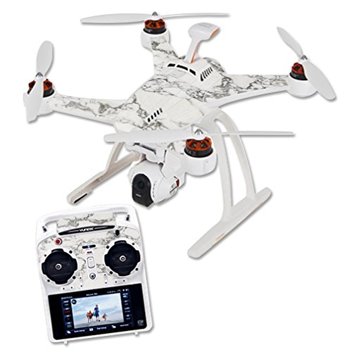 **MightySkins Protective Skin Wrap for Blade Chroma Quadcopter Drone - White Marble Design | Durable Vinyl Cover Sticker | Perfect for Drone Protection & Customization | Ideal for Outdoor Aerial Photography & Racing**