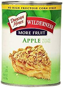 Wilderness More Fruit Classic Apple Pie Filling & Topping - 3 Cans (21 oz Each) - Perfect for Pies, Desserts, Pancakes & Baking