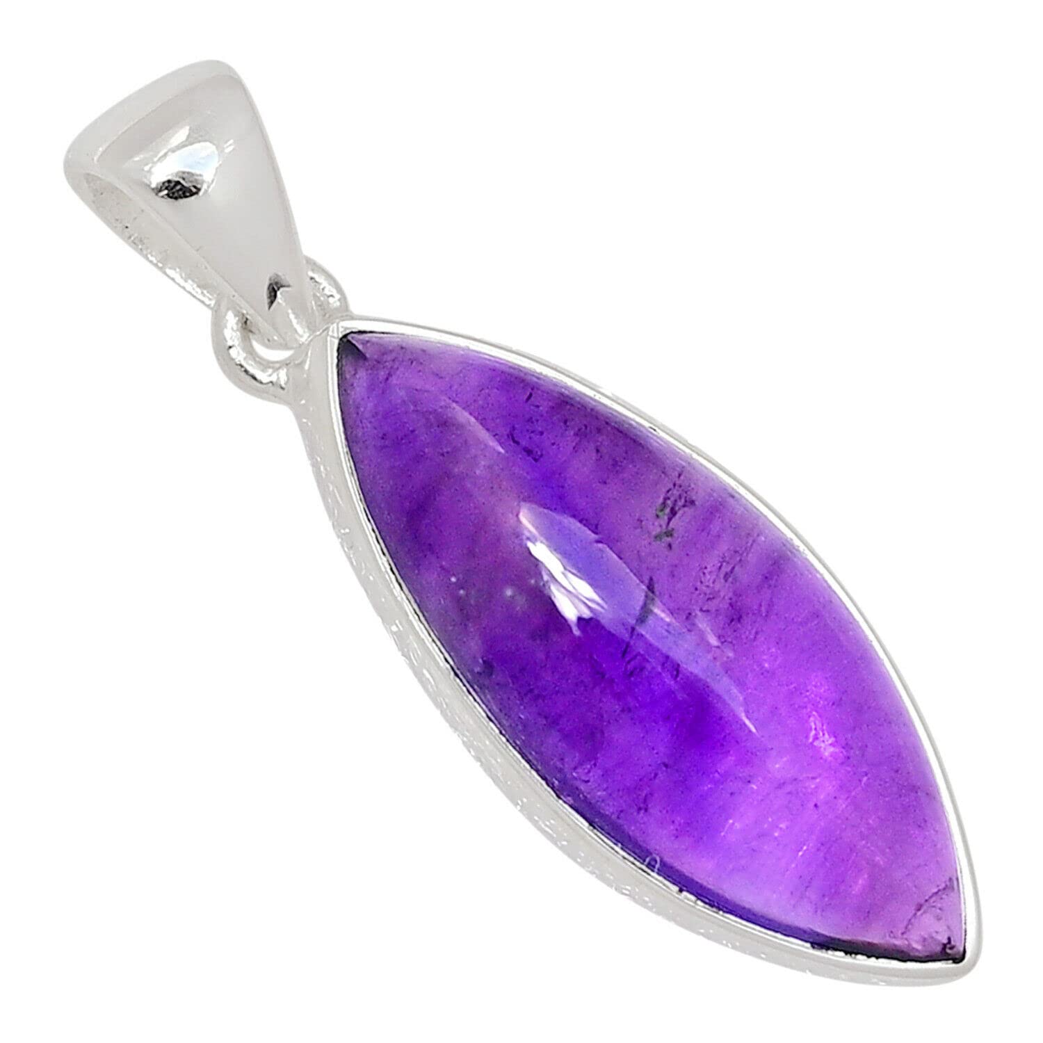 925 Sterling Silver Amethyst Pendant Necklace for Women - Elegant Purple Gemstone Jewelry Gift for Birthday, Anniversary & Special Occasions