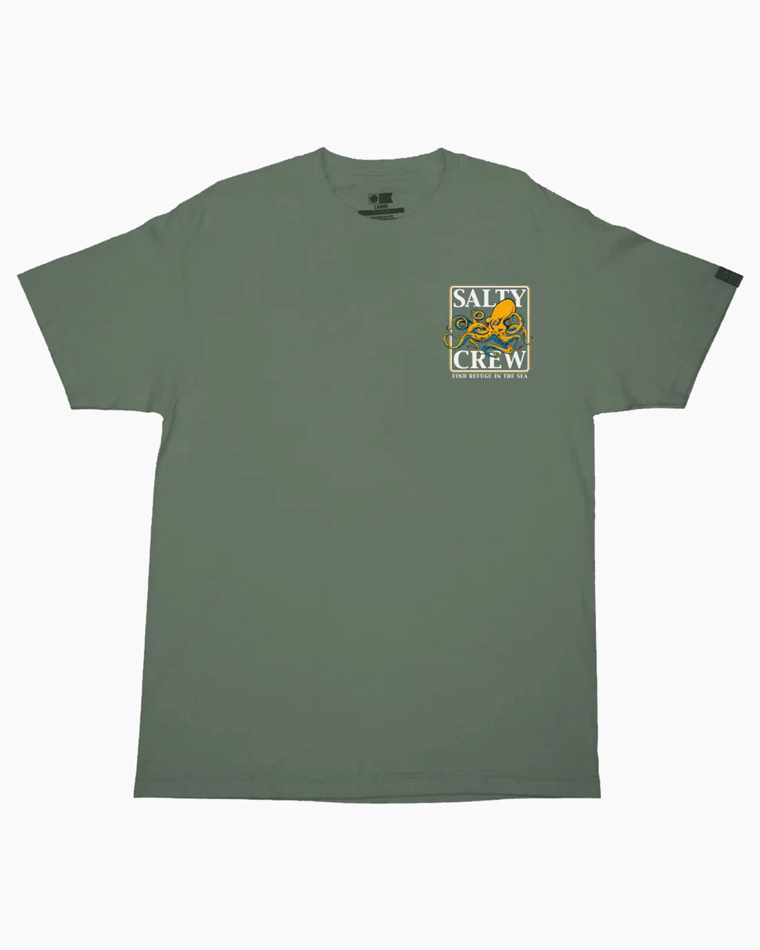 Salty Crew Ink Slinger Standard T-Shirt for Men - Comfortable Cotton Crew Neck Tee for Casual Wear, Surfing & Outdoor Activities