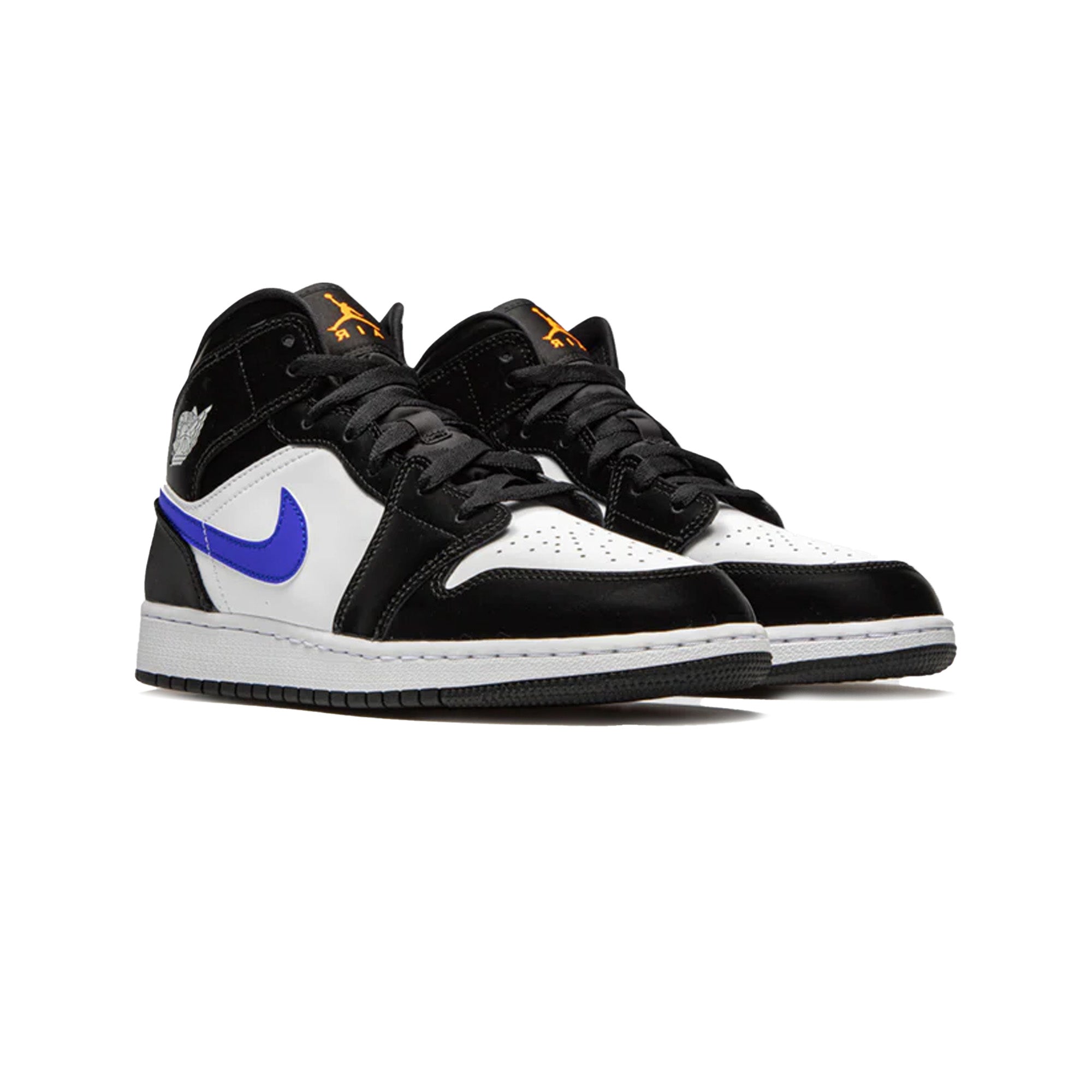 Air Jordan 1 Mid 'Racer Blue' GS Basketball Shoes - Stylish Sneakers for Women & Girls - Perfect for Casual Wear, Sports & Street Fashion