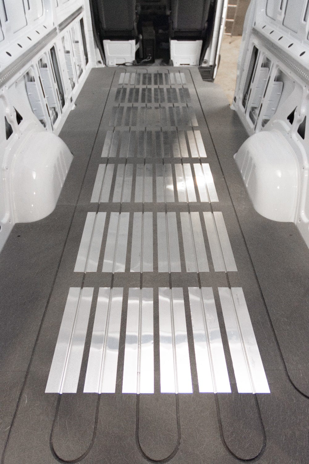 2015+ Ford Transit 148WB High Roof Insulated Flooring System by Columbia - Durable Van Conversion Floor for Camping, Road Trips & DIY Projects