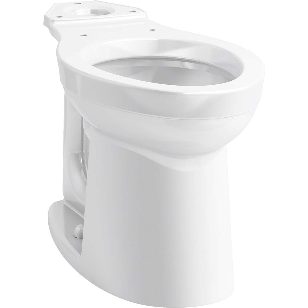 KOHLER Kingston™ Comfort Height® Elongated Toilet Bowl - White, 2-Piece, ADA Compliant, Water Efficient for Bathroom & Powder Room Renovation