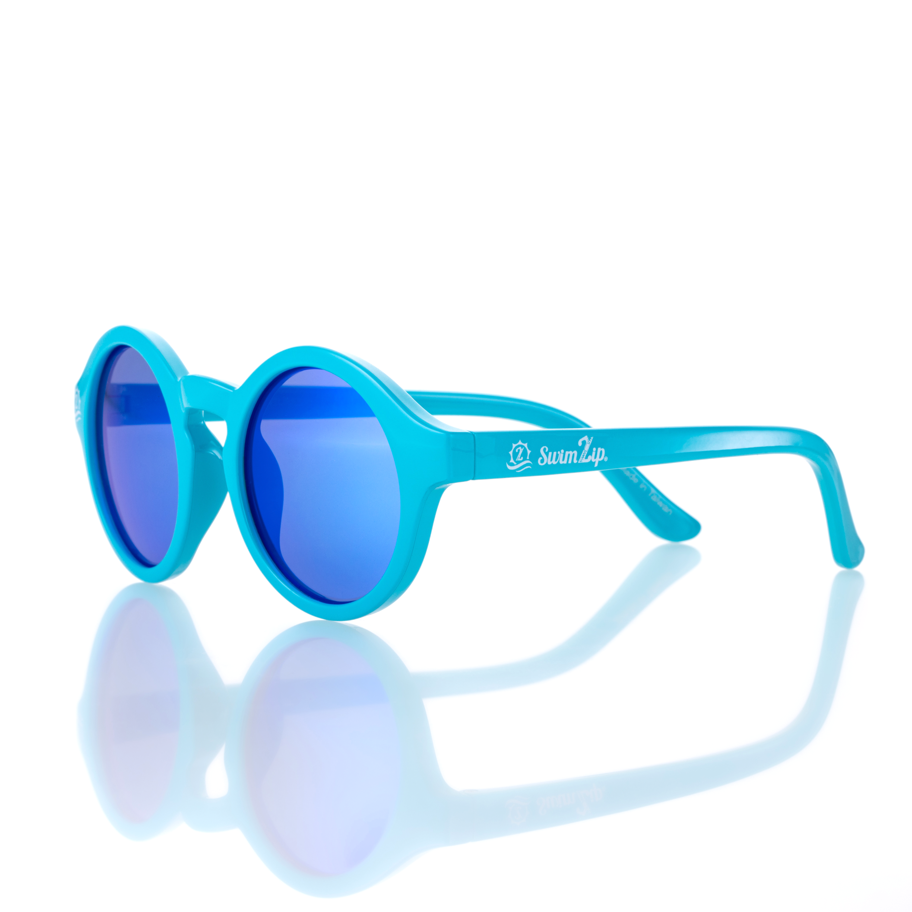 Kids Round Sunglasses Scuba Blue - UV Protection, Polarized, Unbreakable for Boys & Girls - Perfect for Beach, Swimming, and Outdoor Activities