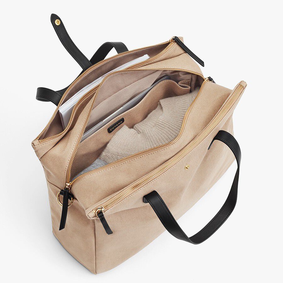 Triple Zipper Overnight Bag - Waterproof Travel Duffel with 3 Compartments for Gym, Business Trips & Weekend Getaways