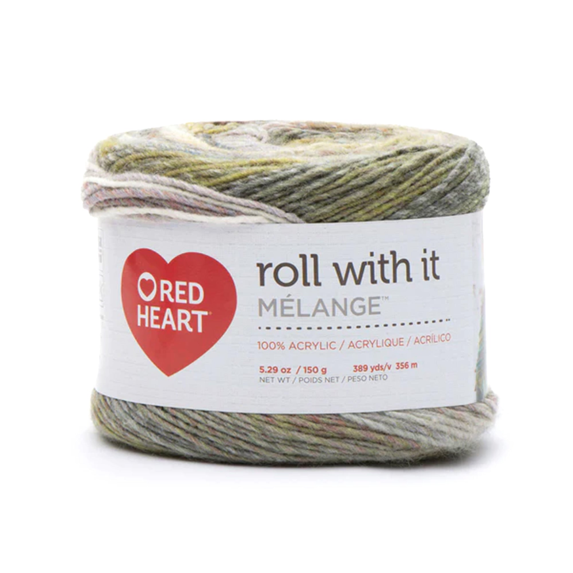Red Heart Roll With It Yarn - Premium Soft Knitting & Crochet Yarn for DIY Crafts, Sweaters, Scarves - Perfect for Home Decor, Gifts & Cozy Winter Projects
