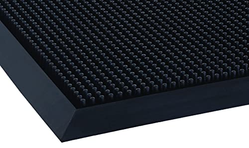 Crown MASR42BK Black Rubber Fingertip Scraper Mat - 24