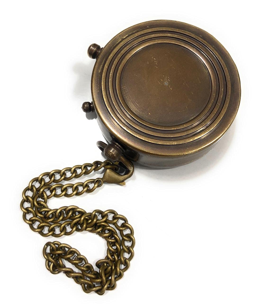 Engraved Brass Compass with Leather Case - Perfect Father's Day Gift, Birthday Present & Retirement Gift for Men - Great for Outdoor Adventures, Hiking & Travel