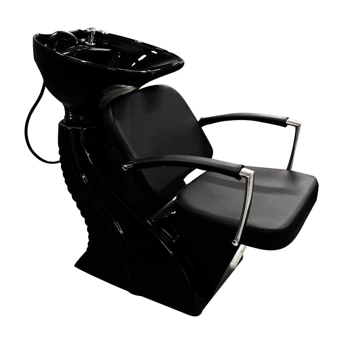 Adjustable Shampoo Chair with Porcelain Bowl - Salon & Spa Hair Washing Chair for Comfortable Hair Care - Perfect for Beauty Salons, Barber Shops & Home Use