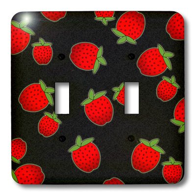 3D Printed Fresh Strawberries Toggle Switch - Red and Black Design for Home Appliances & DIY Electronics Projects