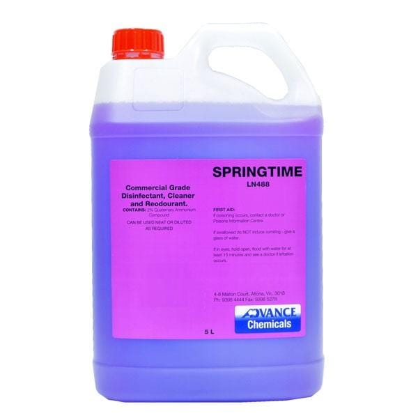 Advance Chemicals Springtime Disinfectant Cleaner & Deodorizer - Multi-Surface Sanitizer for Home, Office & Commercial Use | Kills 99.9% Germs | Fresh Citrus Scent
