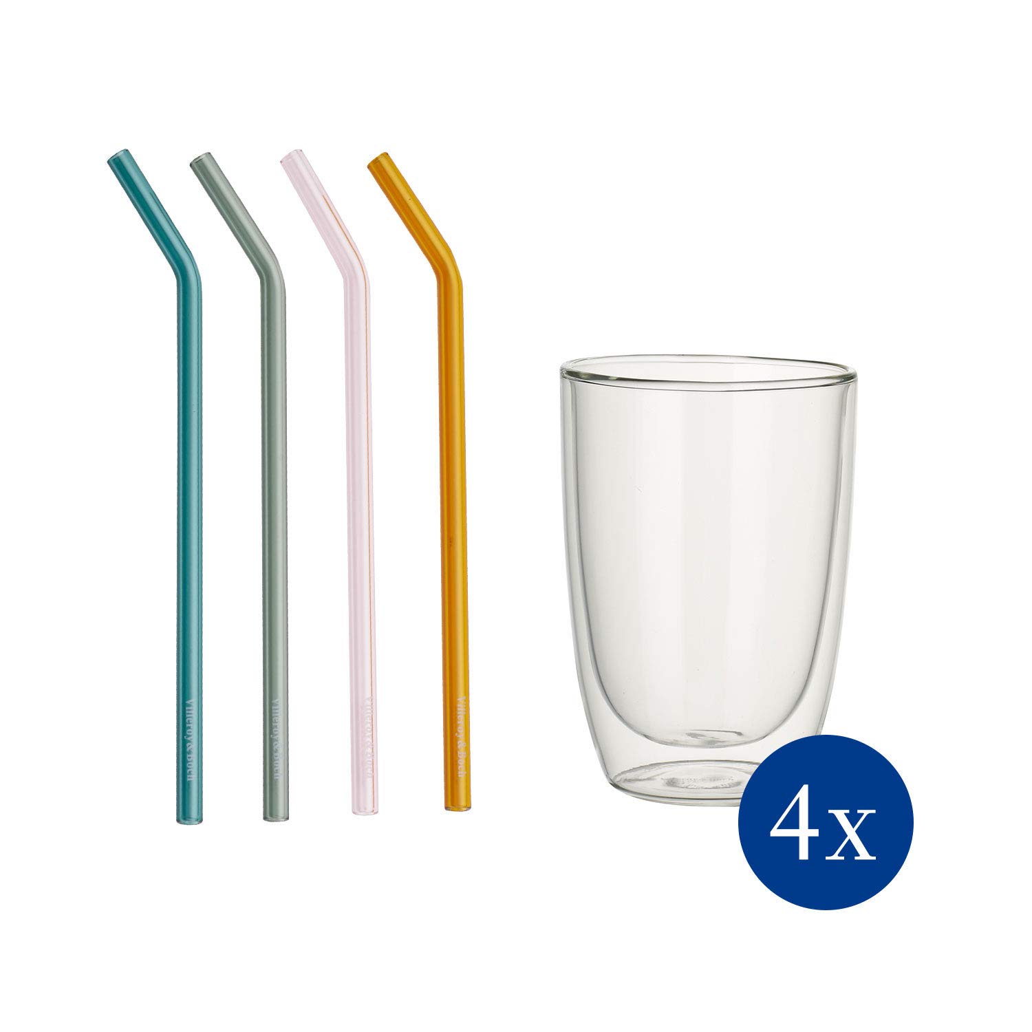 Premium Villeroy & Boch Glass Set - 6-Piece Crystal Clear Drinkware for Wine, Water & Cocktails - Elegant Glassware for Dinner Parties, Weddings & Home Entertaining