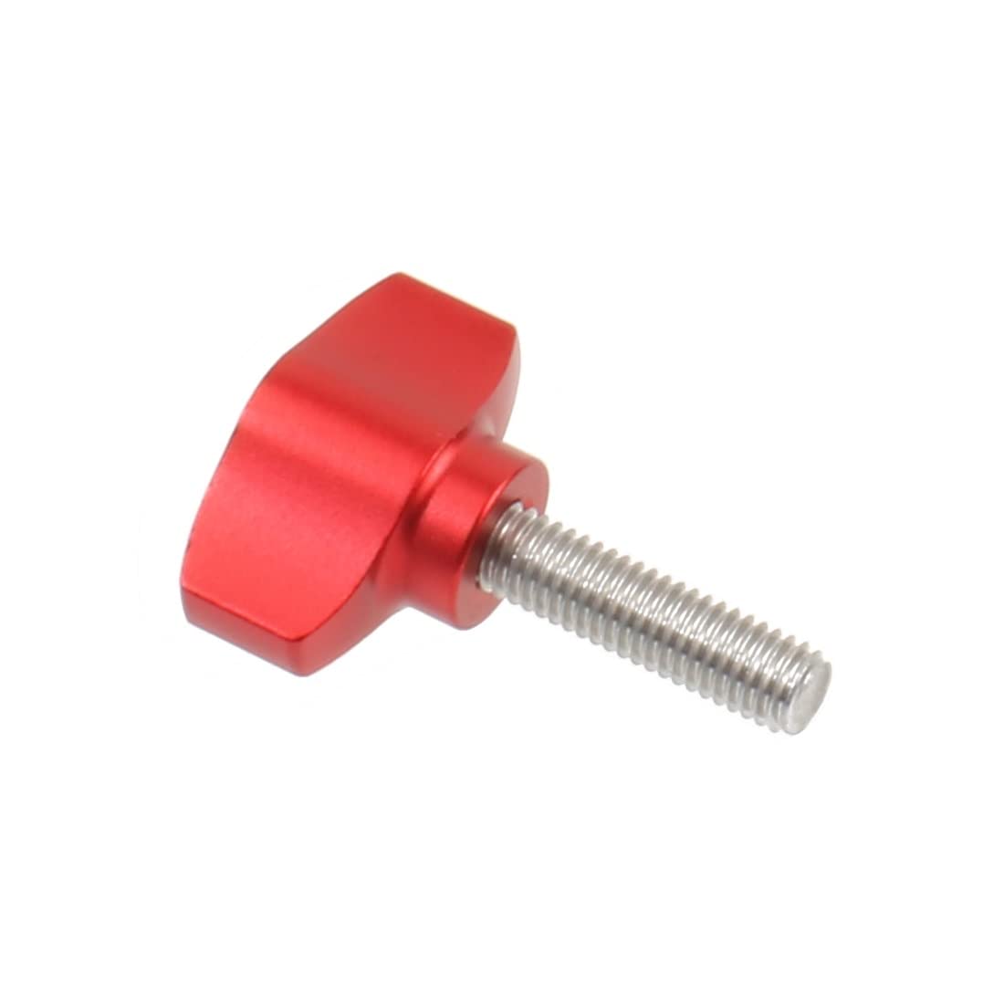 BGNing 304 Stainless Steel M5x18mm T-Hand Knob Screw Bolt with Manual Tighten Handle Nut - Compatible with Action Cameras, Diving Gear, and DIY Projects (32mm Screws, Red) - Perfect for Secure Mounting and Quick Adjustments