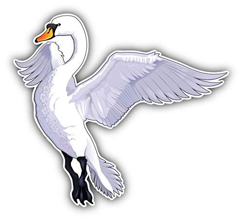 Flying Swan Art Decor Stickers - 50 Pack for Scrapbooking, DIY Crafts, Bullet Journals, Calendars & Kids Art Projects | Perfect for Home Decor, School Projects & Creative Gift Wrapping