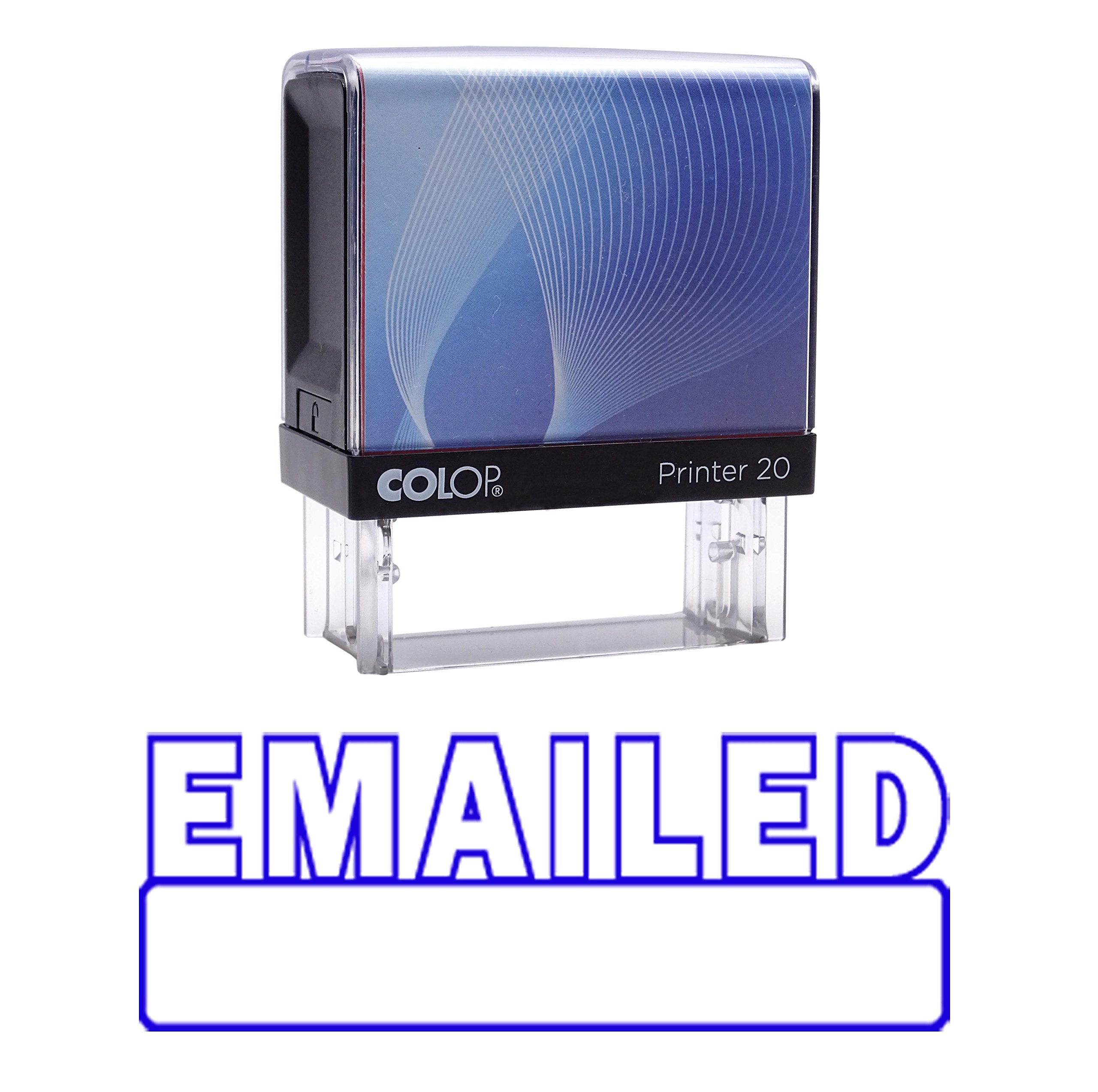 Custom Self-Inking Rubber Stamp with Blue Ink - Personalized Office Stamp for Business, Mail & Documents | Colop Stamper for Professional Use