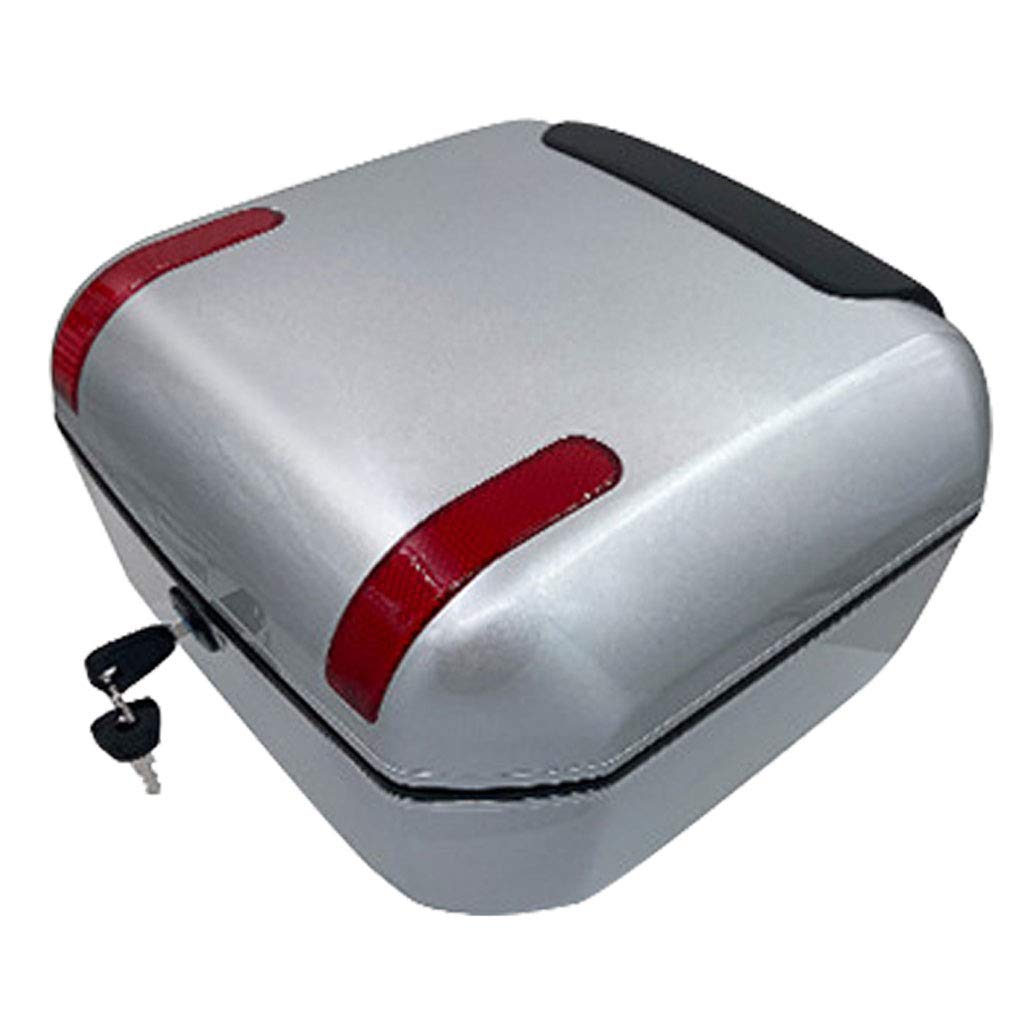 Premium ABS Motorcycle Trunk Luggage Storage Box - Large Capacity, Waterproof, Anti-Impact & Scratch Resistant - Durable Motorbike Travel Accessory for Commuting, Touring & Road Trips