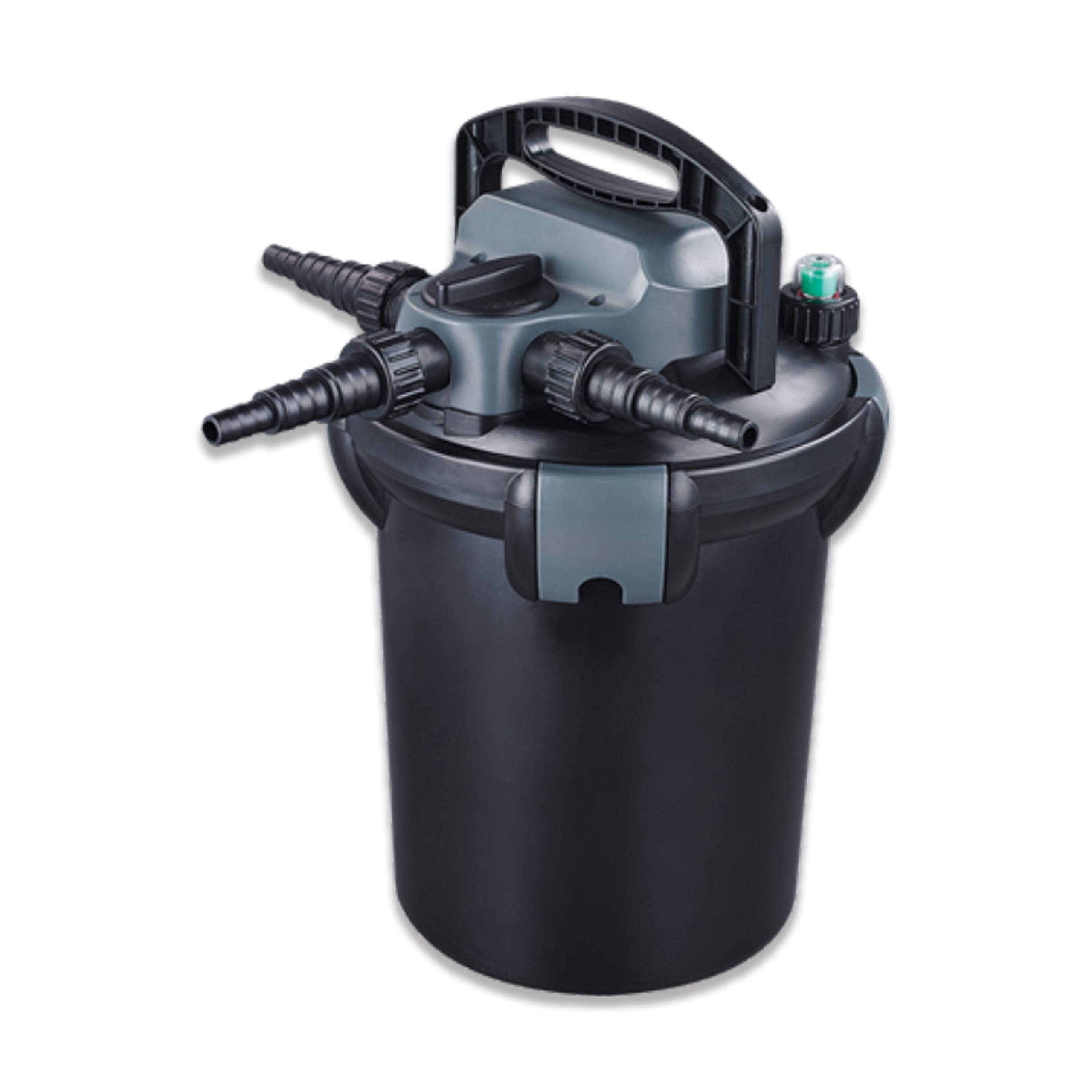 Savio Livingponds 1000 GPH Pressure Filter with Springflo Filter Media - LP1000 | High-Efficiency Pond Filtration System for Koi Ponds, Water Gardens & Outdoor Fountains | Easy Maintenance & Crystal Clear Water