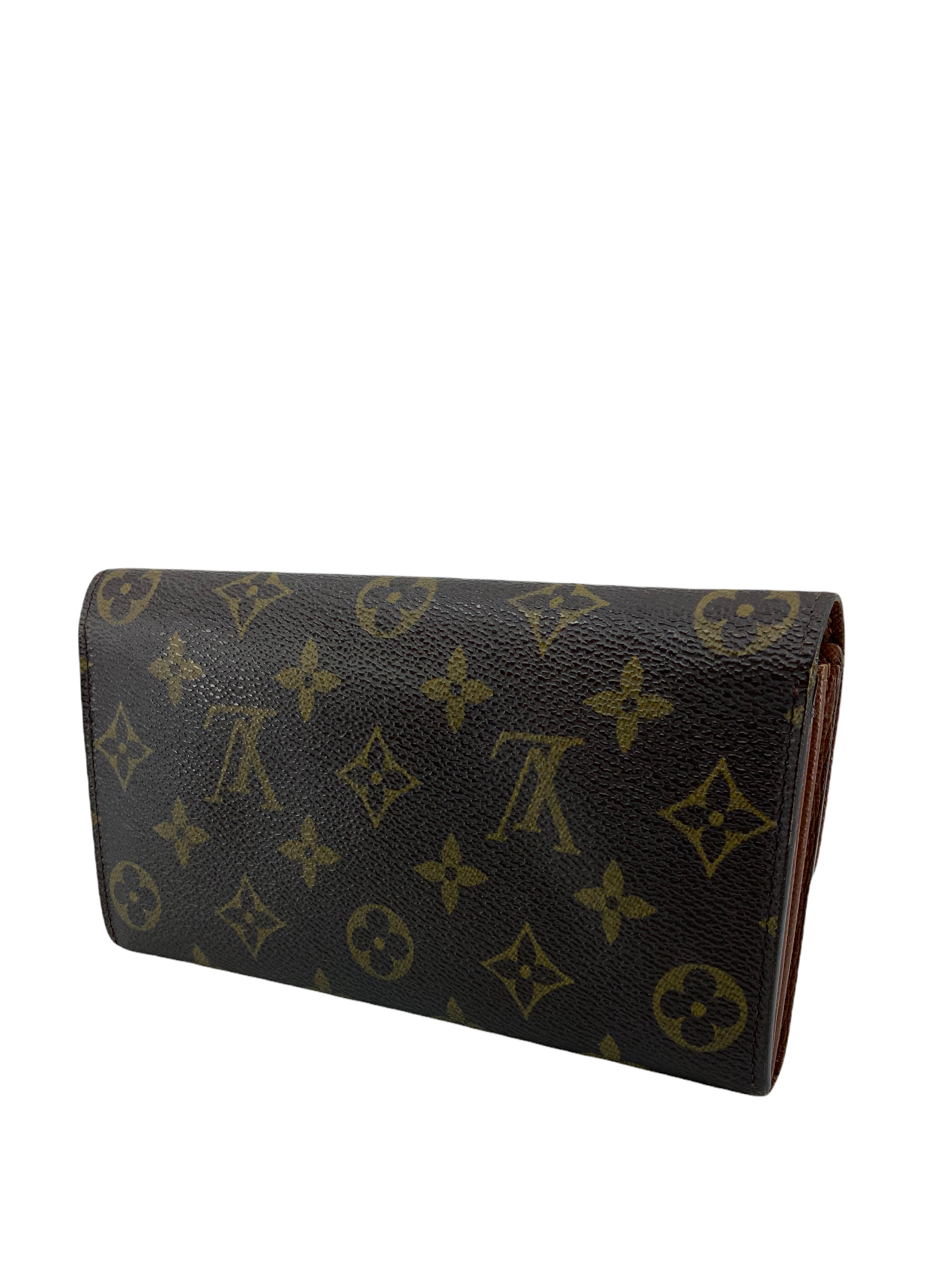 Authentic Louis Vuitton Monogram Canvas Long Flap Wallet for Women - Luxury Bifold Zip Around Purse Organizer - Perfect for Everyday Use, Travel & Gift Giving