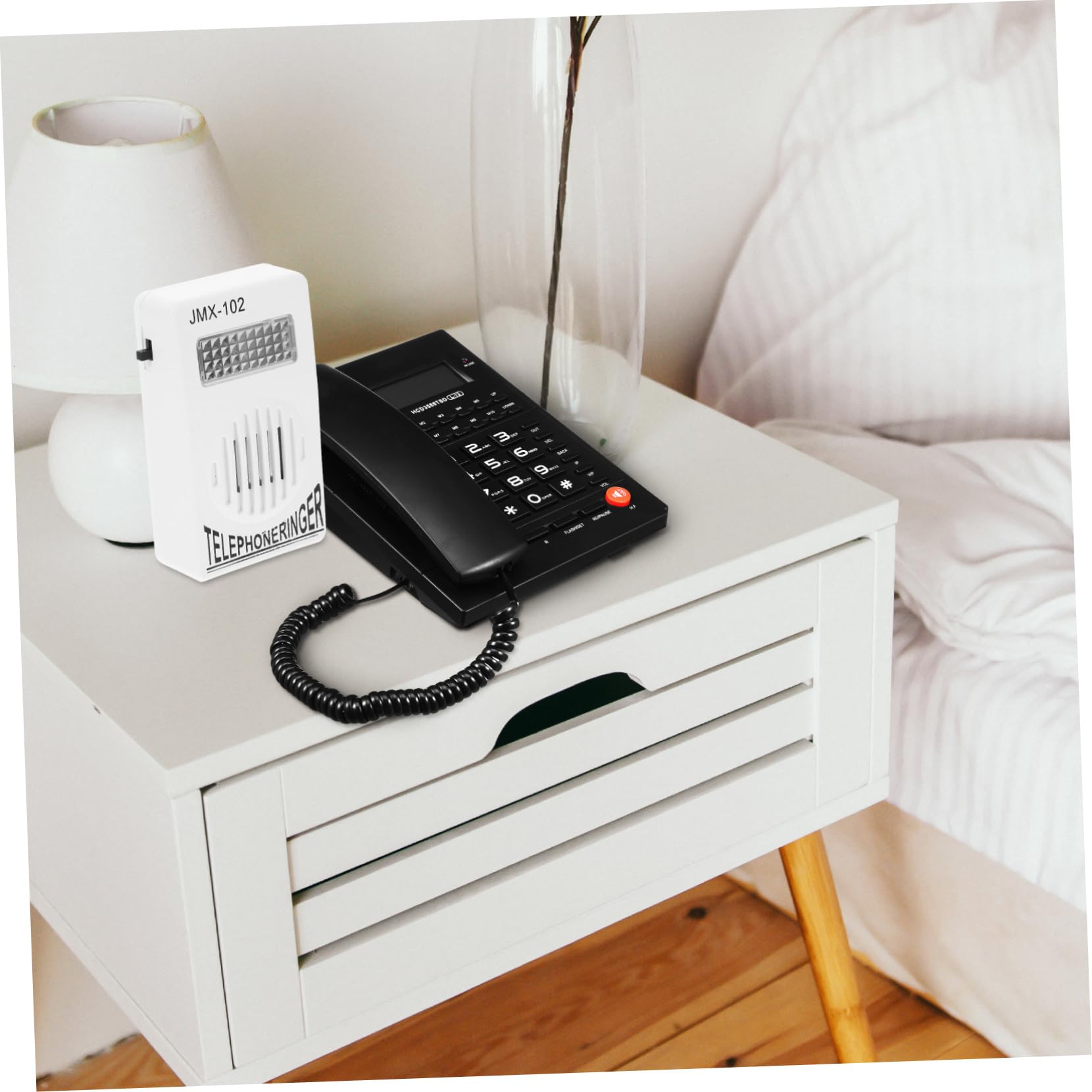 5-Pack Landline Phone Amplifier - Boost Volume & Ringing for Elderly & Hearing Impaired - Home & Office Use