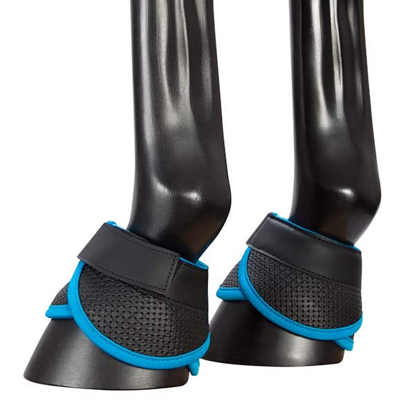 Scerni Women's Fashion Bell Boots Black and Blue - Stylish Ankle Boots for Casual Outfits, Workwear & Fall/Winter Wardrobe