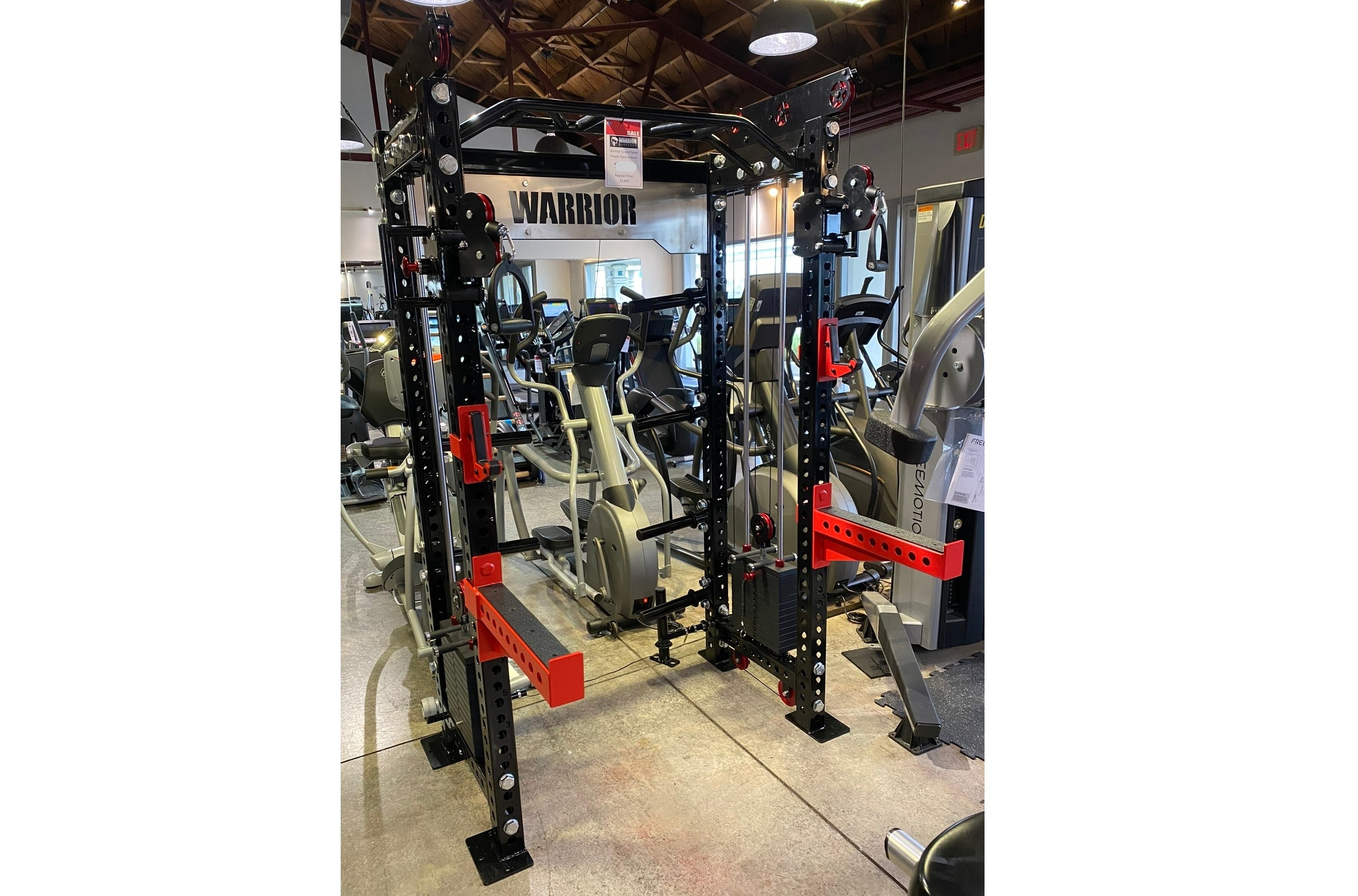 Warrior 2.0 Cable Crossover Pulley System - Power Rack Gym Equipment for Home & Commercial Use - Strength Training Machine for Full Body Workouts - Perfect for Weight Lifting, CrossFit & Functional Fitness