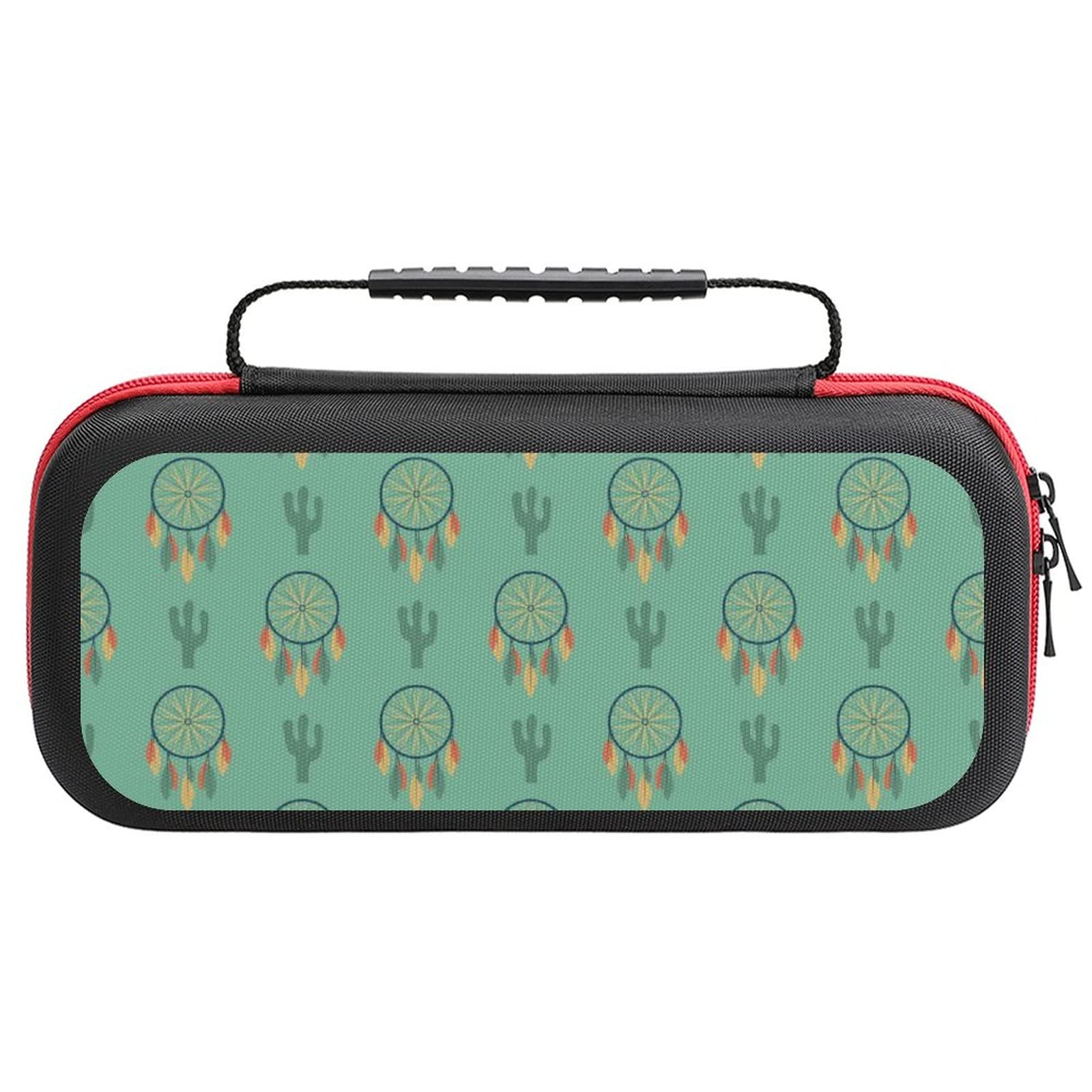 FunnyStar Dream Catcher Temple Design Protective Carrying Case for Nintendo Switch - Lightweight Storage Handbag for Travel, Gaming, and Home Use