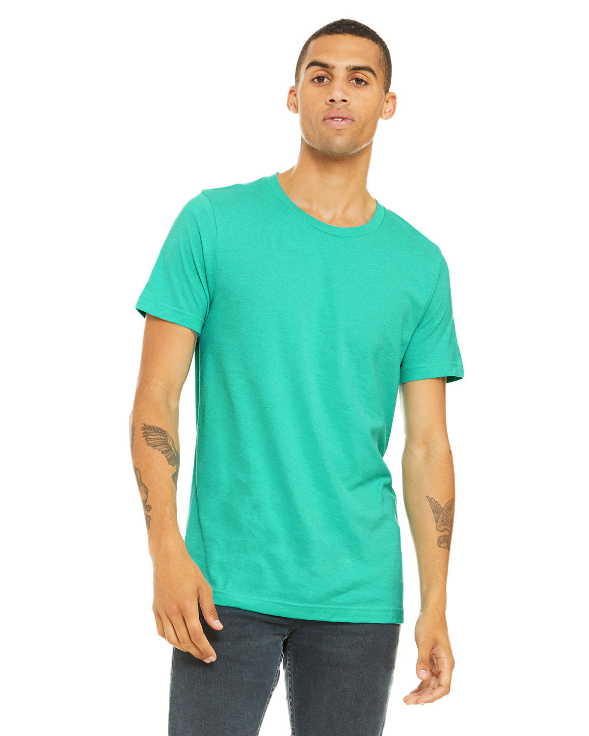Bella + Canvas 3001CVC Unisex Heather CVC Crew Neck T-Shirt - Soft Cotton Blend Tee for Men & Women - Perfect for Casual Wear, Screen Printing & Everyday Comfort