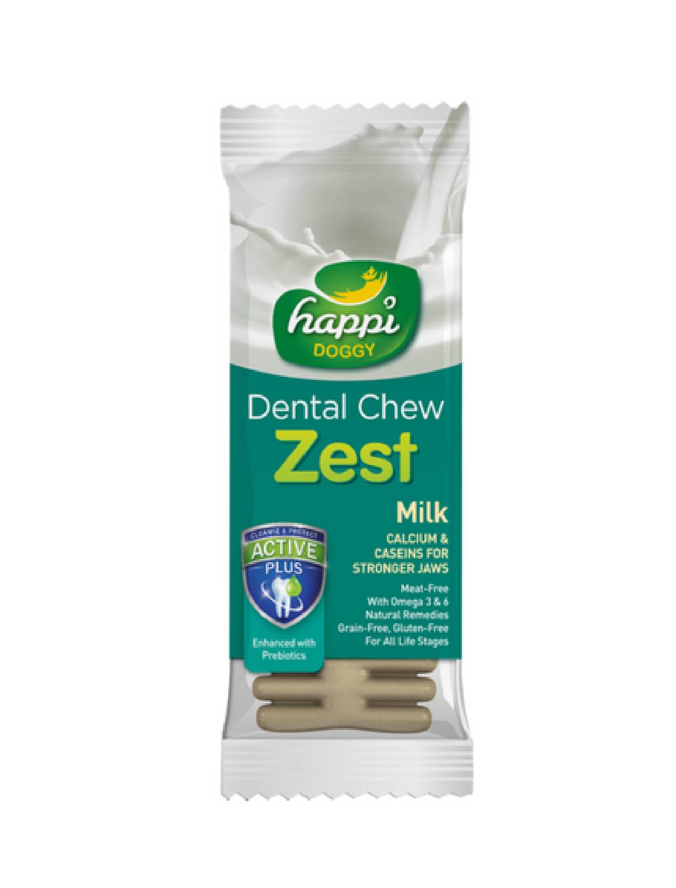 Happi Doggy Dental Chew Zest Milk Flavor 4