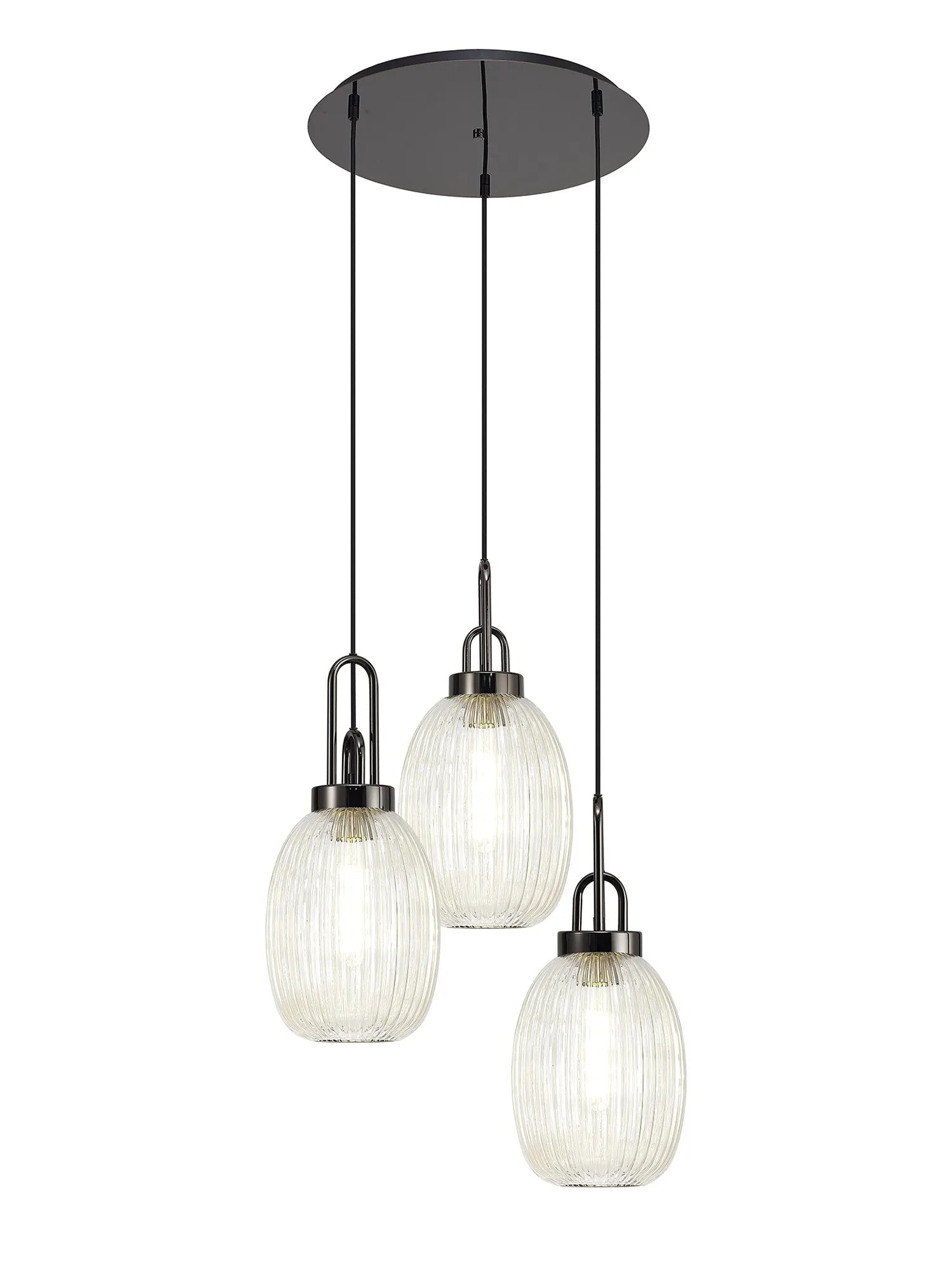 Stylish Cadiz 3-Light Cluster Pendant - Modern Ceiling Lighting Fixture for Dining Room, Kitchen Island & Living Room Decor