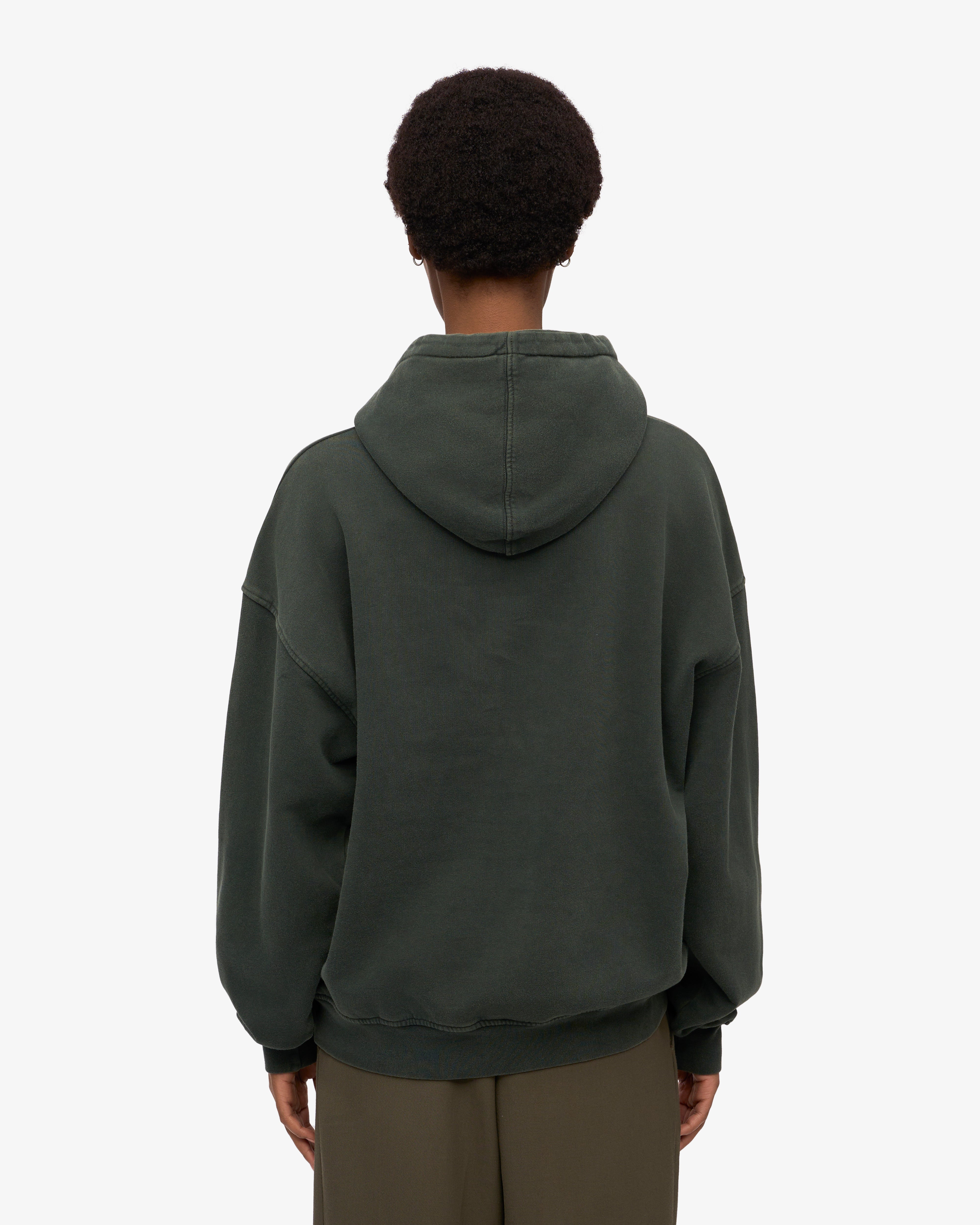 Organic Oversized Hoodie - Midnight Forest Green | Cozy Unisex Pullover for Men & Women | Perfect for Casual Wear, Lounging & Outdoor Activities
