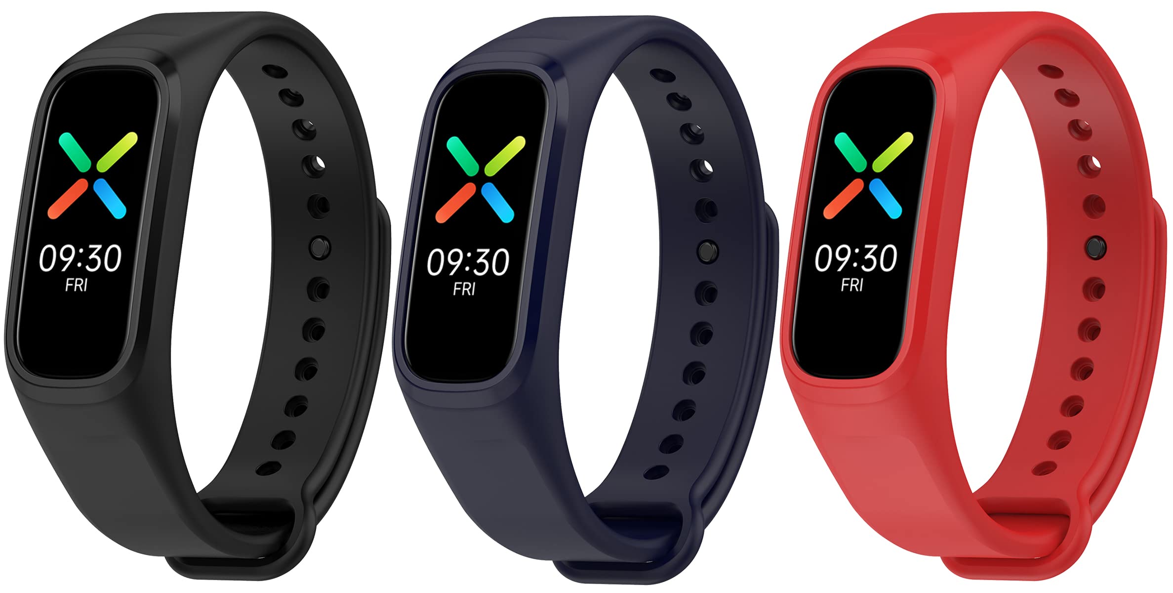 3 Pack OnePlus Smart Band Strap with Case - for Oppo/OnePlus Fitness Tracker - Gym & Running Accessories