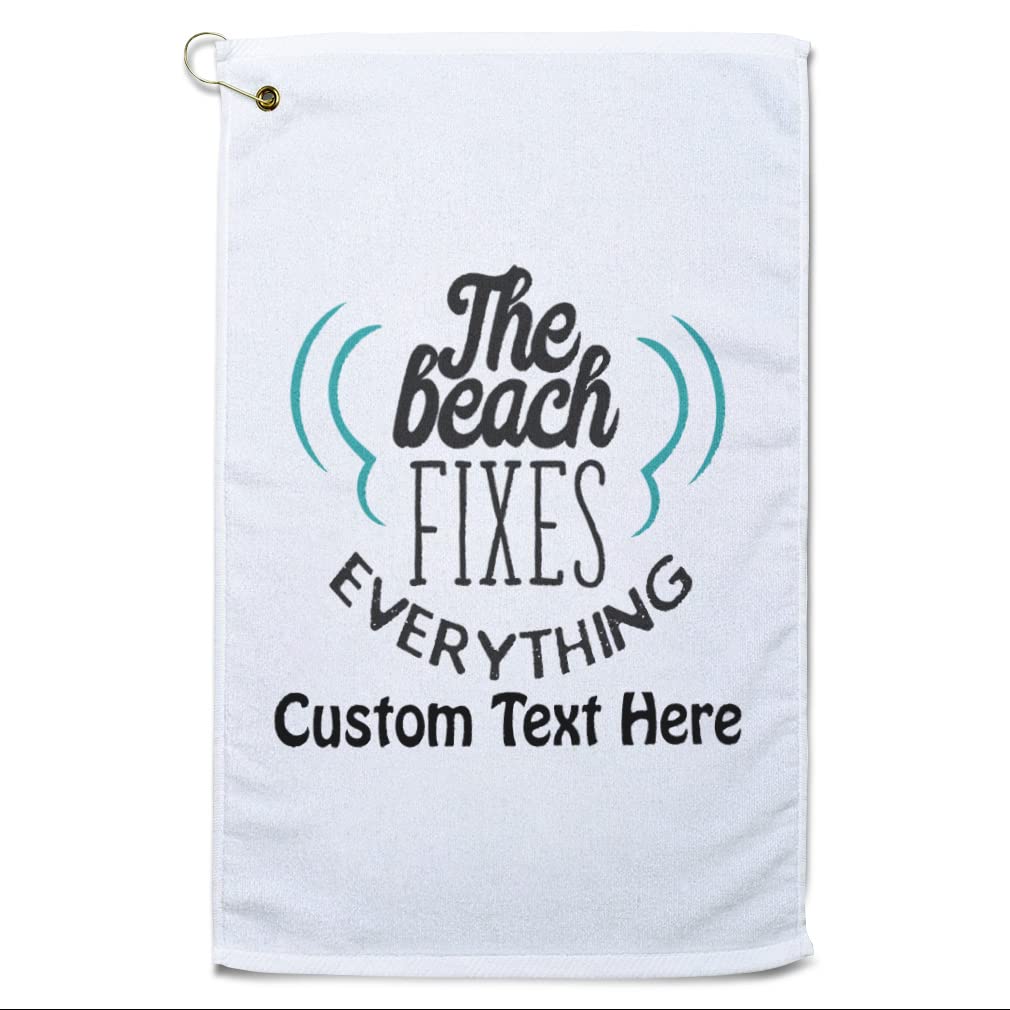 Premium Printed Golf Towel - Soft Absorbent Cotton for Golf, Beach, Gym & Travel - Multipurpose Sports & Outdoor Accessory for Athletes & Active Lifestyles