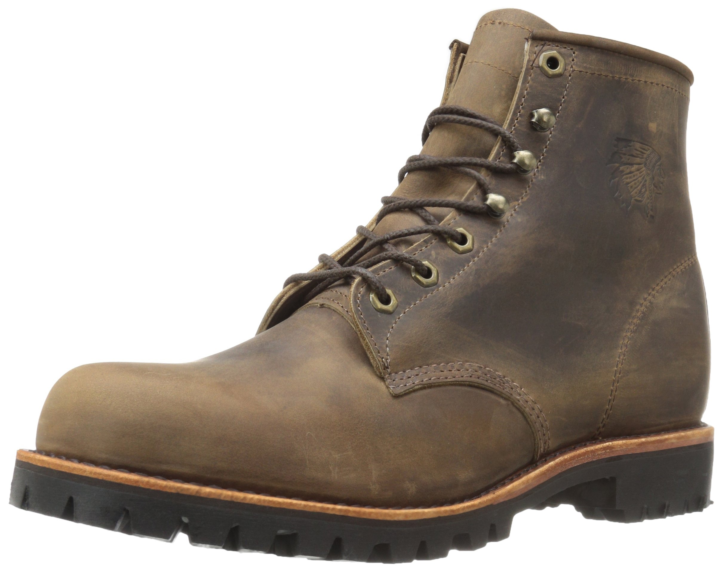 Chippewa Apache Men's 6-Inch Lace-Up Work Boots - Waterproof Leather, Steel Toe, Slip Resistant for Construction, Hiking & Outdoor Work