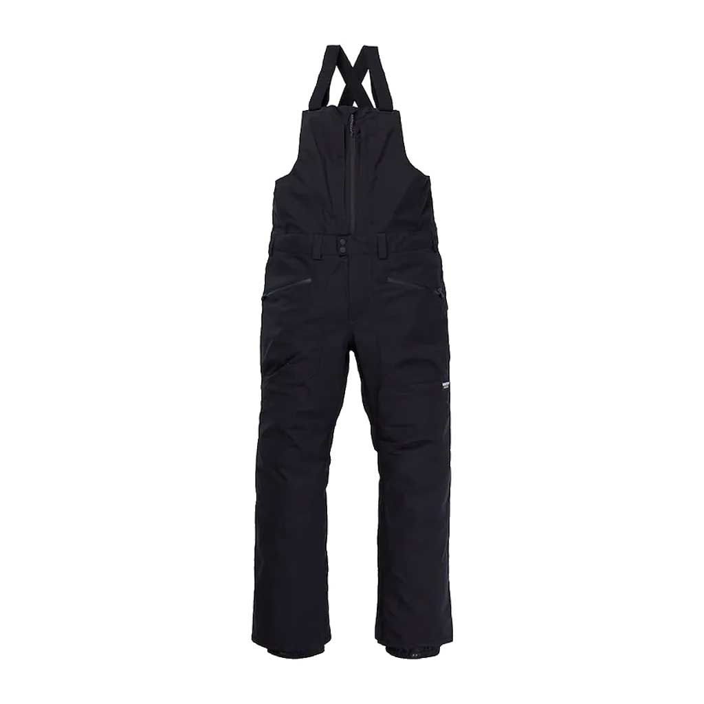 Burton 24/25 Reserve Bib Snow Pants - True Black - Waterproof Insulated Ski Bib for Men & Women - Perfect for Snowboarding, Skiing & Winter Outdoor Activities