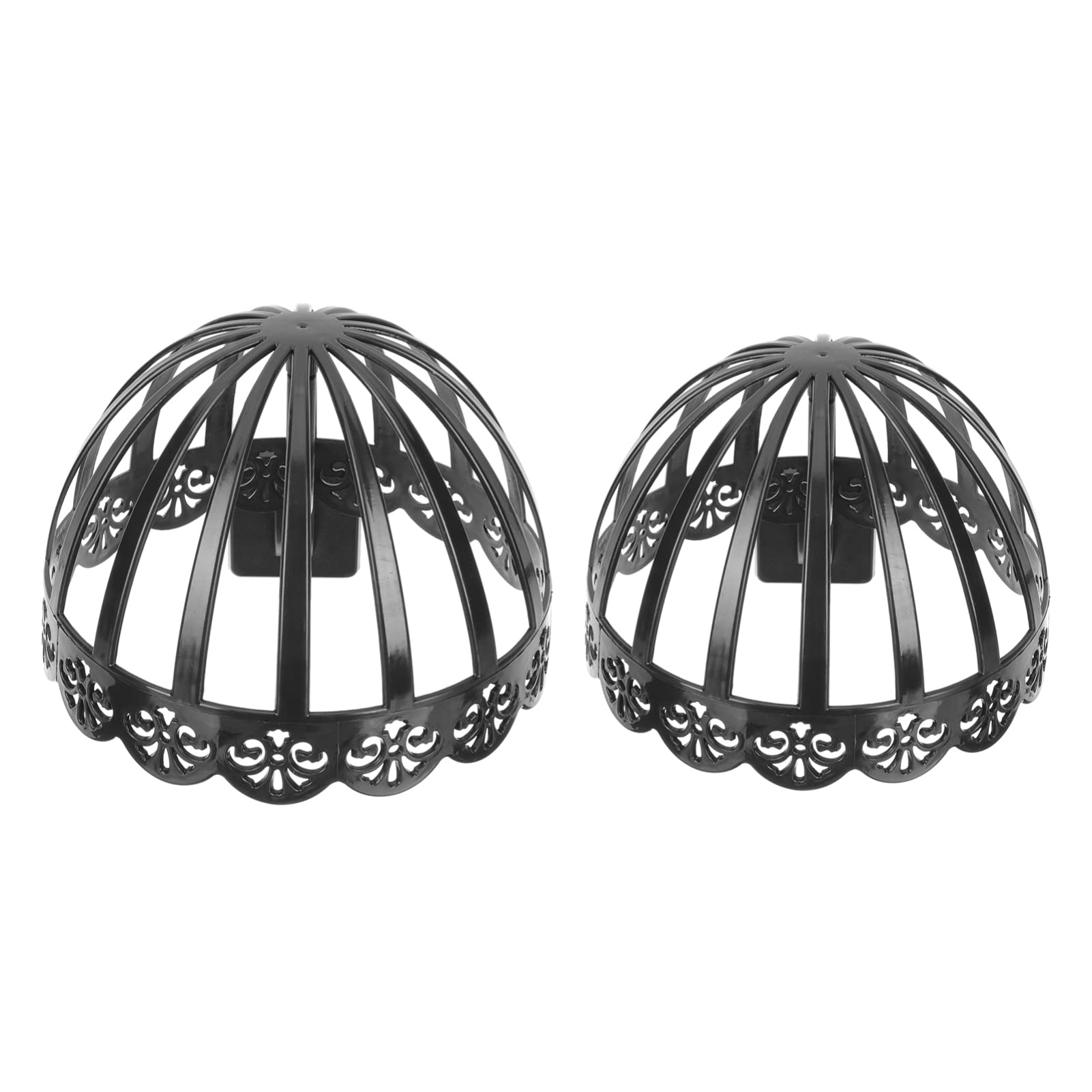 TOPBATHY 2-Pack Metal Wall Mount Hat Rack for Kids & Baby - Durable Plastic Cap Organizer, Wig Display Holder for Home, Store, and Shop - Space-Saving Black Hanger Stand (Perfect for Nursery, Retail Display & Closet Organization)