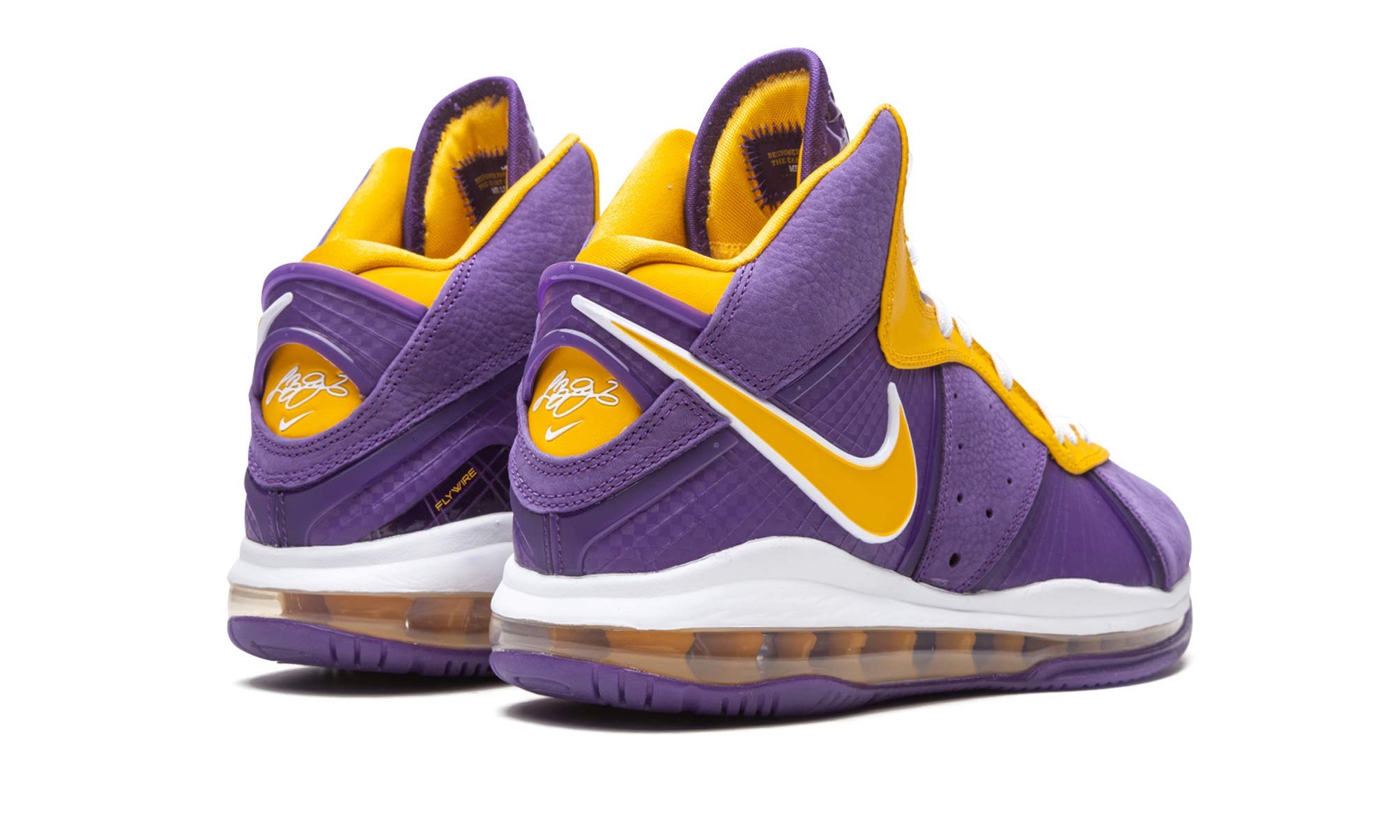 Nike LeBron 8 DC8380-500 Men's Basketball Shoes - Purple & Gold Lakers Colorway - Size [Your Size] - Perfect for NBA Games, Streetwear & Sneaker Collection
