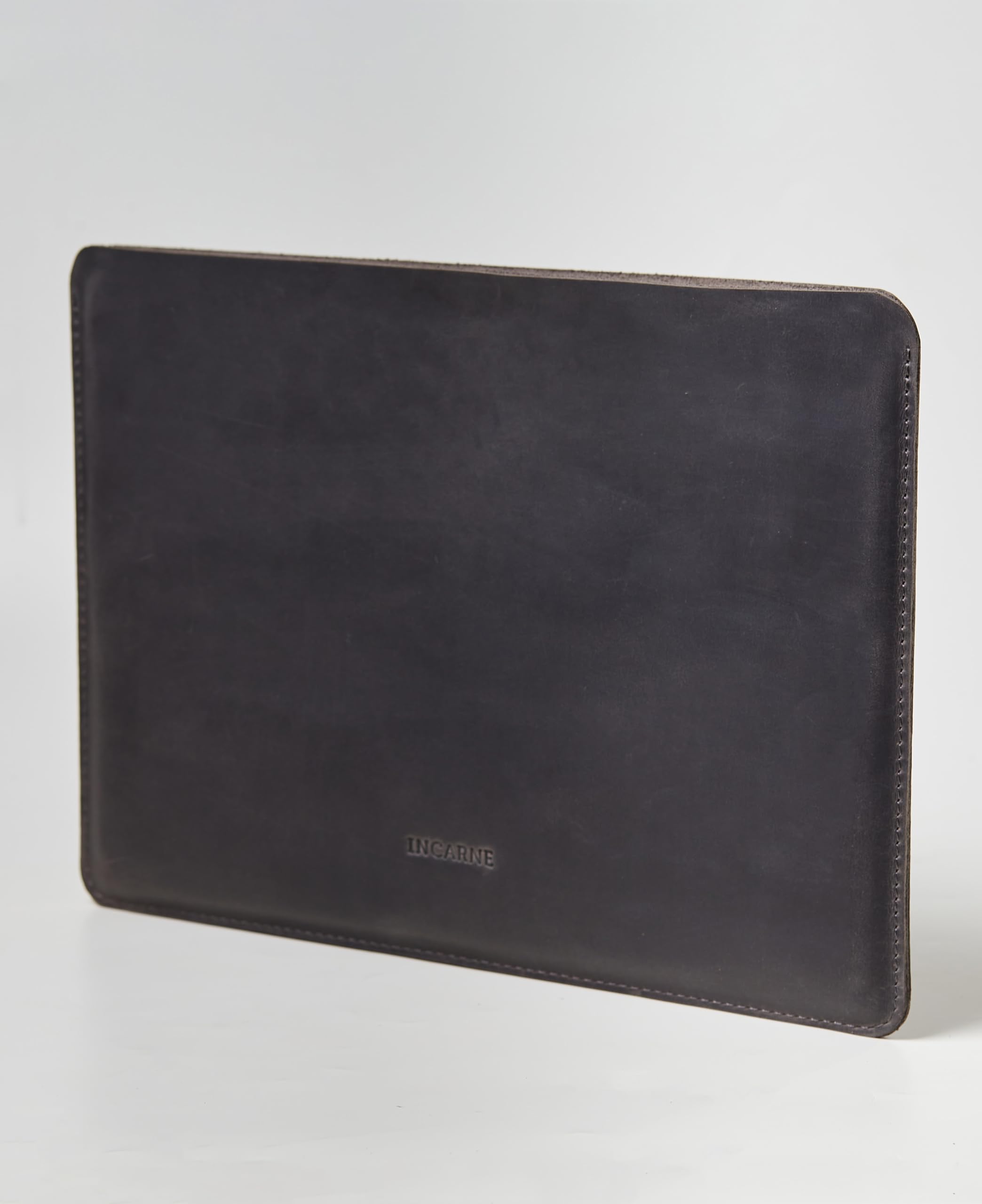 Premium Genuine Leather Laptop Sleeve for MacBook Pro 13 inch & MacBook Air 13 inch - Gray Protective Case | Perfect for Office, Travel & Business Meetings